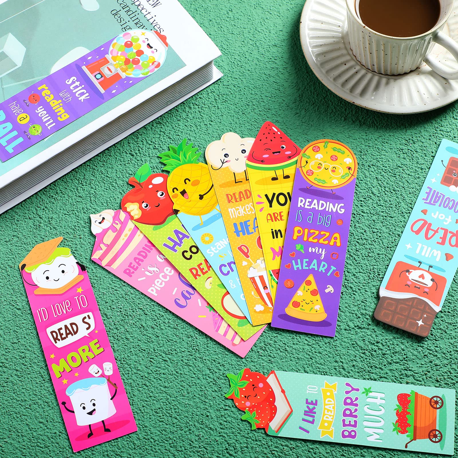 Eersida 400 Pieces Scented Bookmarks Kids Scratch And Sniff Bookmarks - View #3