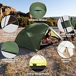 Naturehike Mongar Base 2-3 Tente de randonnée pour personne, tente de camping légère imperméable Tente avec empreinte de pied