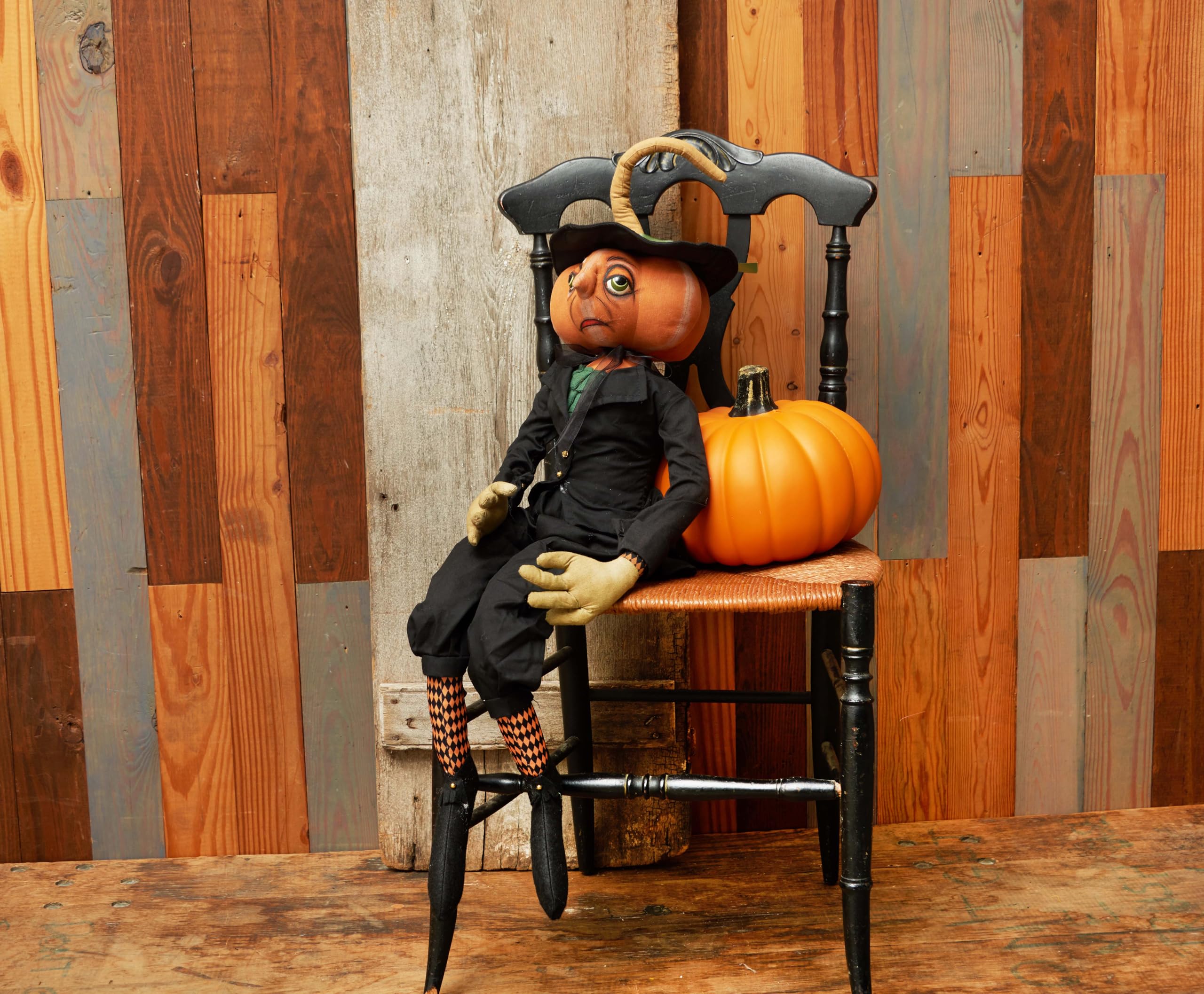 Amazon.com: C&F Home Halloween Boris Pumpkin Fall Folk Art