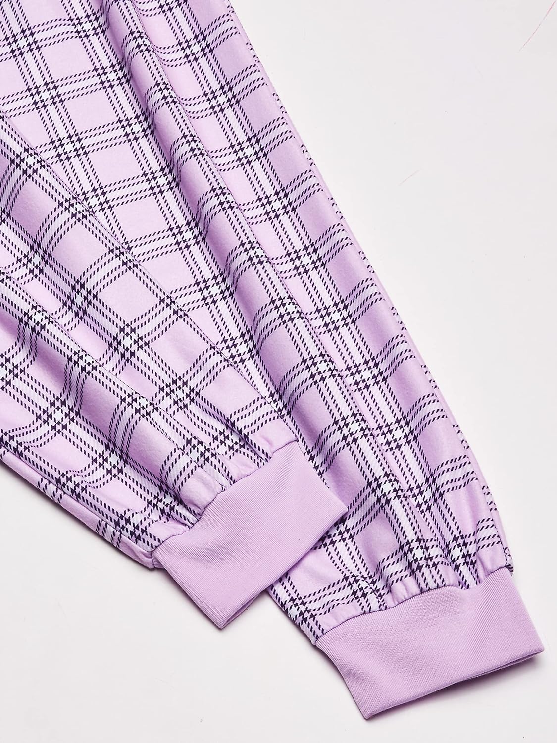 Calvin Klein Kids Girls' Soft Brushed Micro Long Sleeve Top and Jogger Pant Pajama Set - Image 4