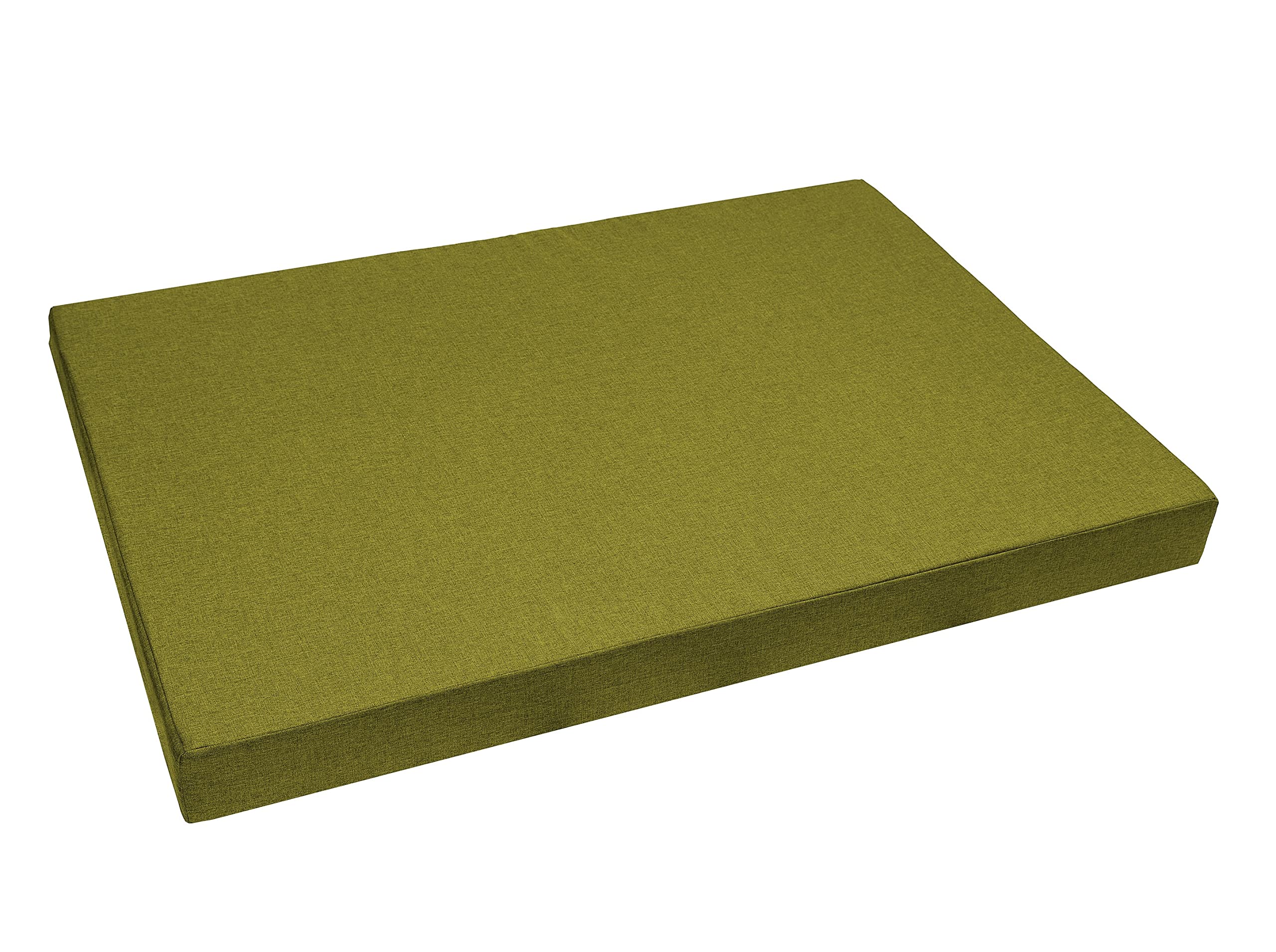 Funda de cojín para europalé 120x80x10 Lima (sin cojín), Funda Cojín Palet Exterior Interior con Cremallera, Respaldo o Asiento, Lavable, Hidrofóbico