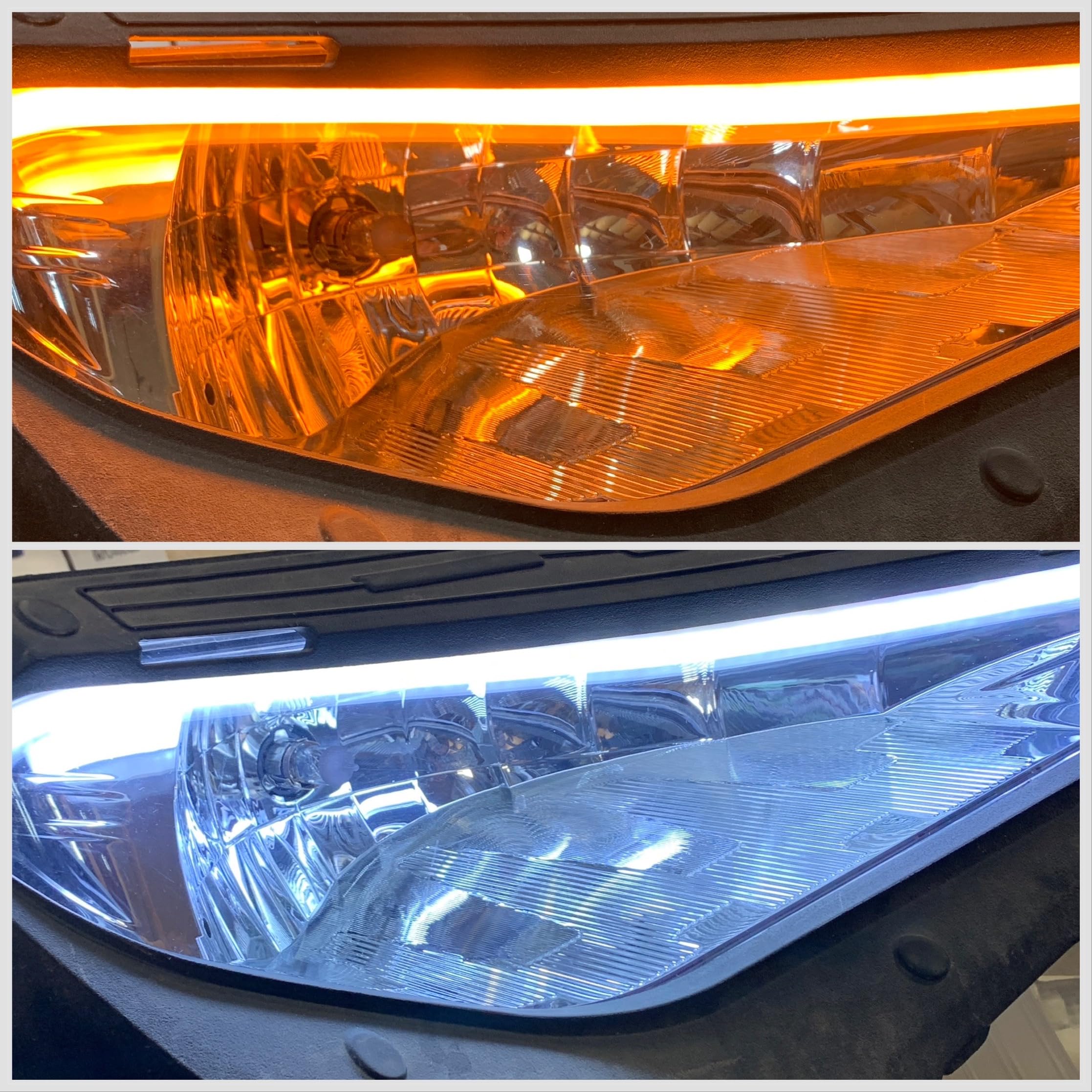 No Hole Plug And Play Turn Signal Kit For 2018+ Polaris Ranger 1000, With Front LED Sequential Tube Lights (With Horn, Lever Switch)