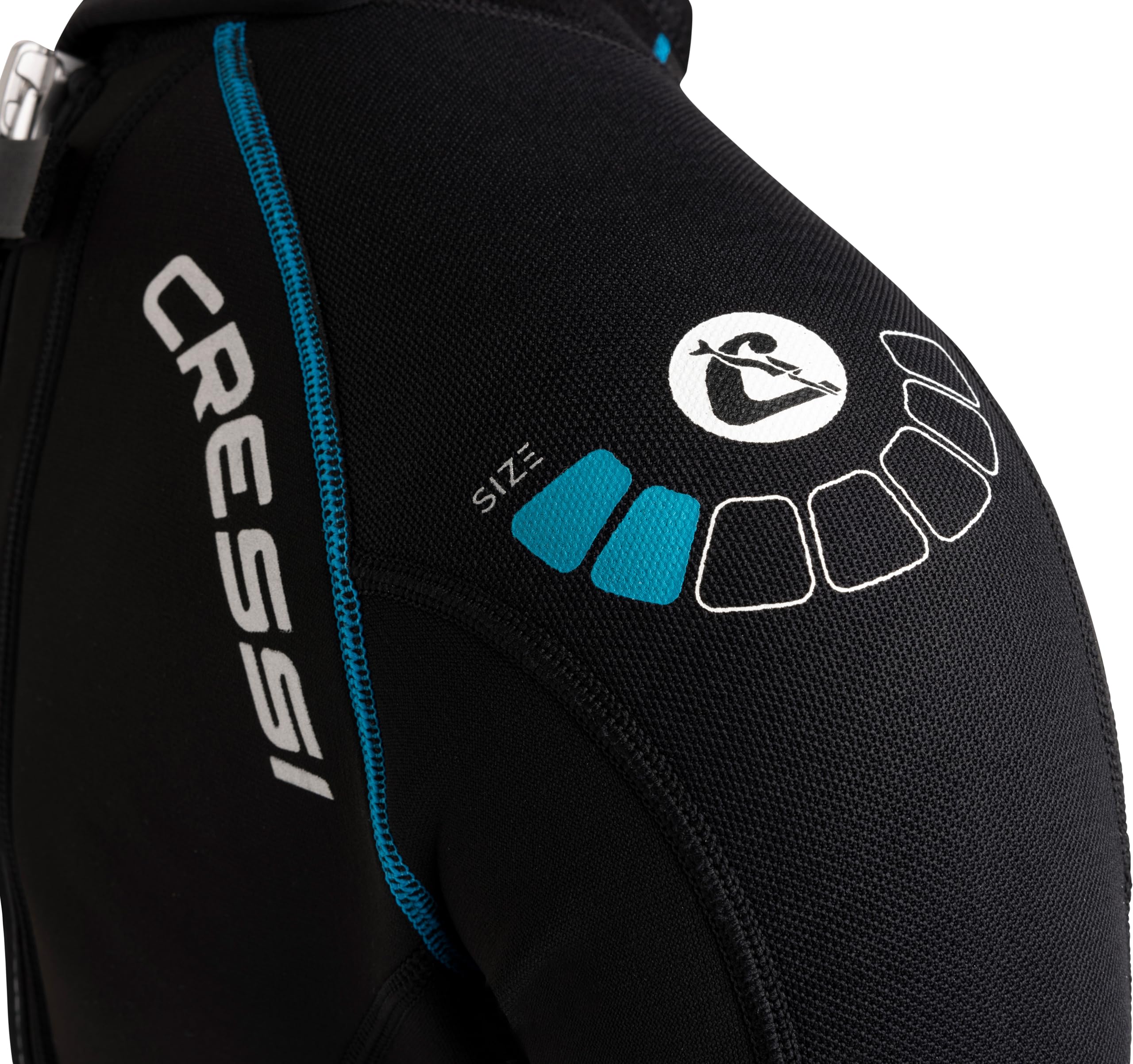 CRESSI Balam Monopiece Wetsuit 2,5mm - Muta Monopezzo in Neoprene Bifoderato 2.5 mm High Stretch, Ideale per Immersioni e Snorkeling in Acque Temperate