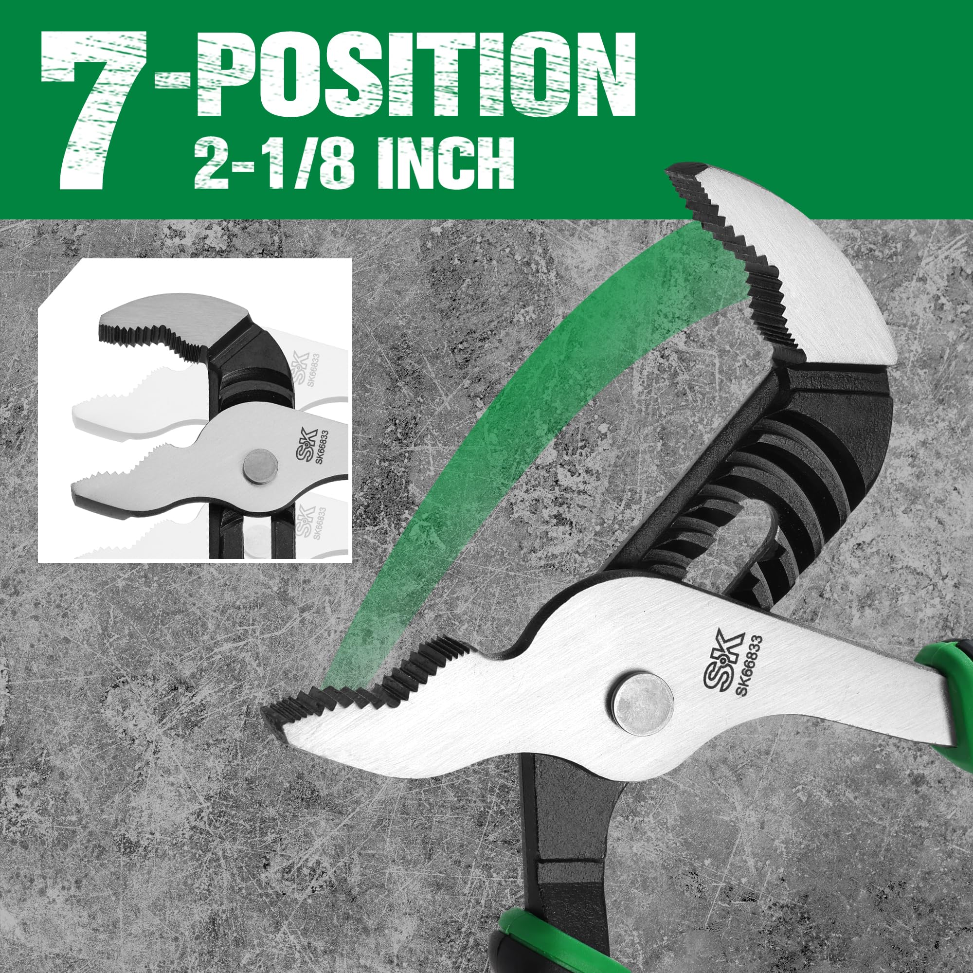 SK Alicates de junta de ranura en V de 10 pulgadas