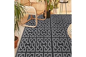 Chic and Durable Outdoor Area Mat: Reversible and Versatile for Any Patio or Deck