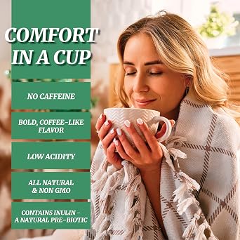 Cafix All Natural Instant Chicory Coffee Alternative, Great-Tasting, Rich and Bold, Zero Caffeine - 7.05oz Jar (Pack of 12)