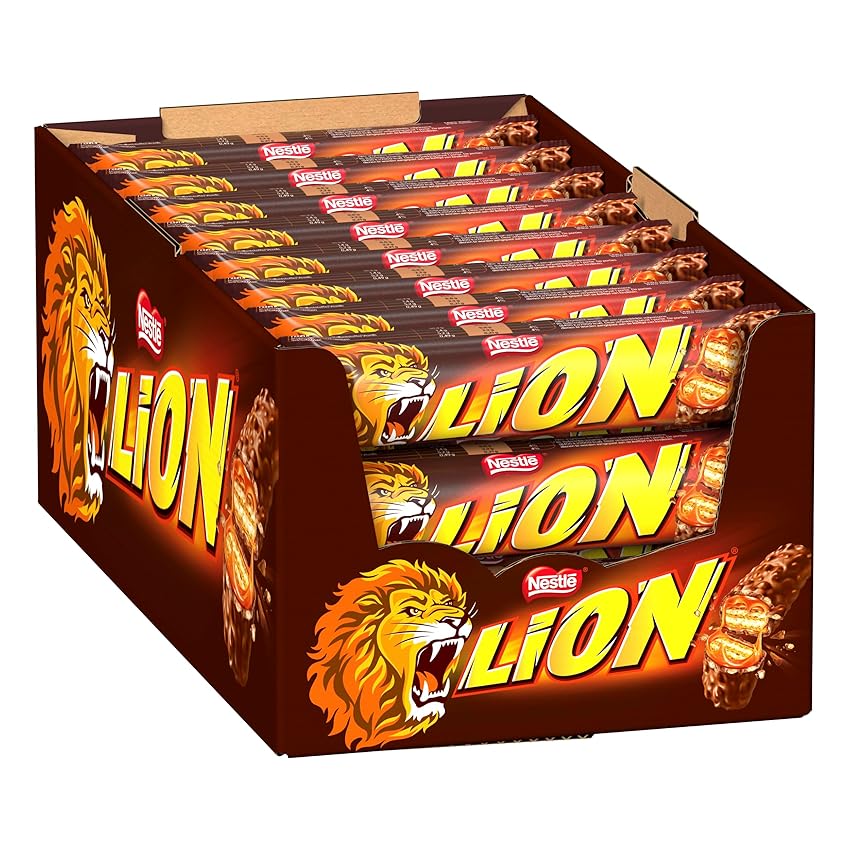 Immagine del prodotto LION Snack di Wafer con Caramello e Cereali ricoperto di Cioccolato al Latte, 24 pezzi da 42 g