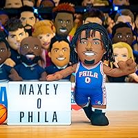 Vista 2 de Bleacher Creatures Philadelphia 76ers Tyrese Maxey - Figura de peluche de la NBA de 10 pulgadas, una superestrella para jugar o exhibir Atlanta
