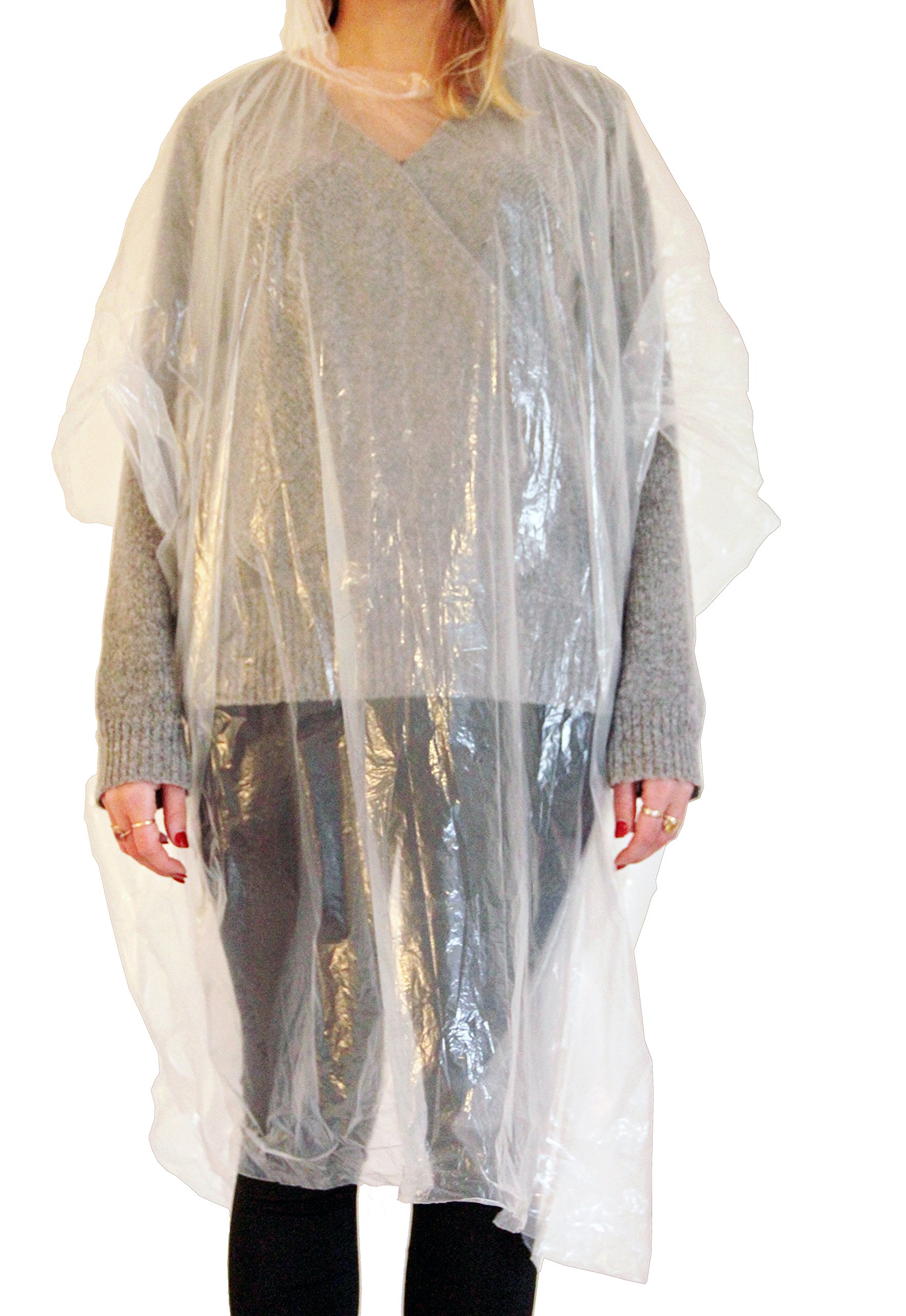 Regenponchos - dünne, leichte Einmal-Jacke zum Trekking, Reisen, Outdoor & Survival