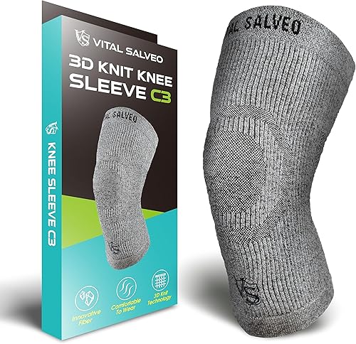 VITAL SALVEO - Rodillera de recuperación de compresión C3-COMFORT, alivio del dolor, protege las articulaciones, ideal para deportes y uso diario
