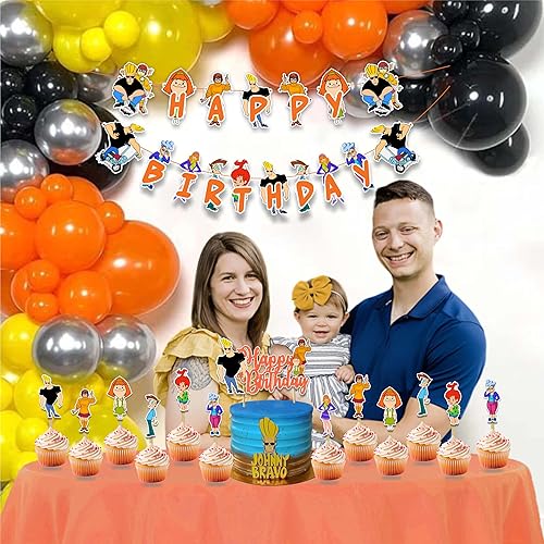 Vista 63 de Petr Pan Theme Birthday Party Supplies – Neverland Decoration Boys Girls – Includes Happy Birthday Banner, Cake Topper, Cupcake Toppers, Garland &