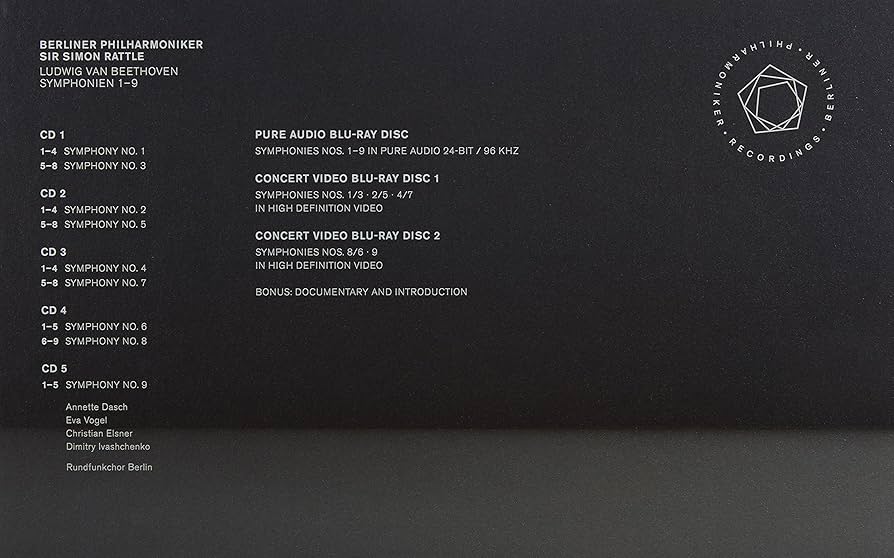 ベートーヴェン交響曲全集 サイモンラトル/ベルリンフィル LP10枚組 未開封品 交響曲全集 ラトル＆ベルリン・フィル（5CD＋3BD