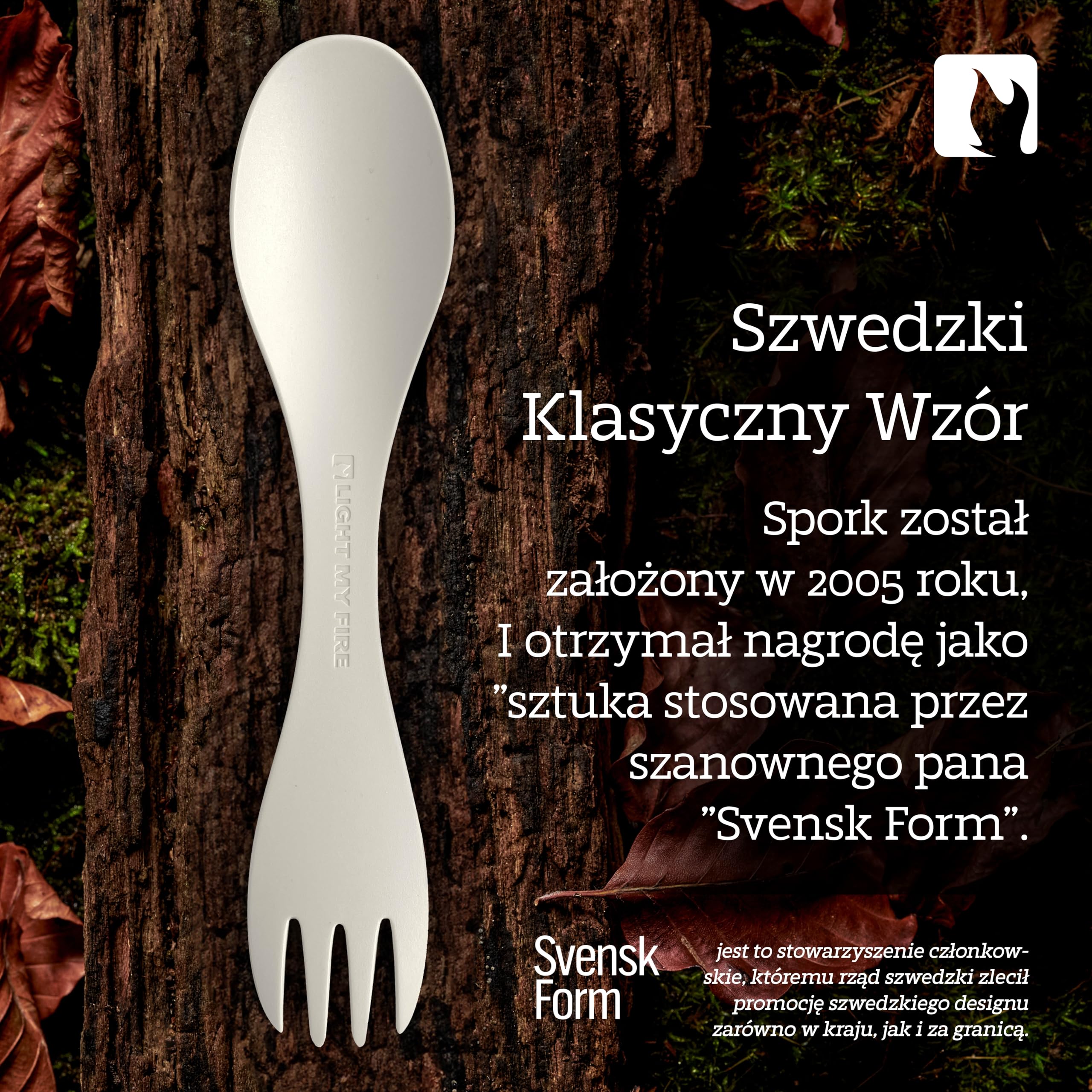 Light My Fire Spork Original Łyżkowidelec – Sztućce Turystyczne 3w1 Łyżka, Widelec, Nóż – Zestaw Sztućców Turystycznych Wielokrotnego Użytku – 2 Sztuki (2pack Little SageGreen/Cream)