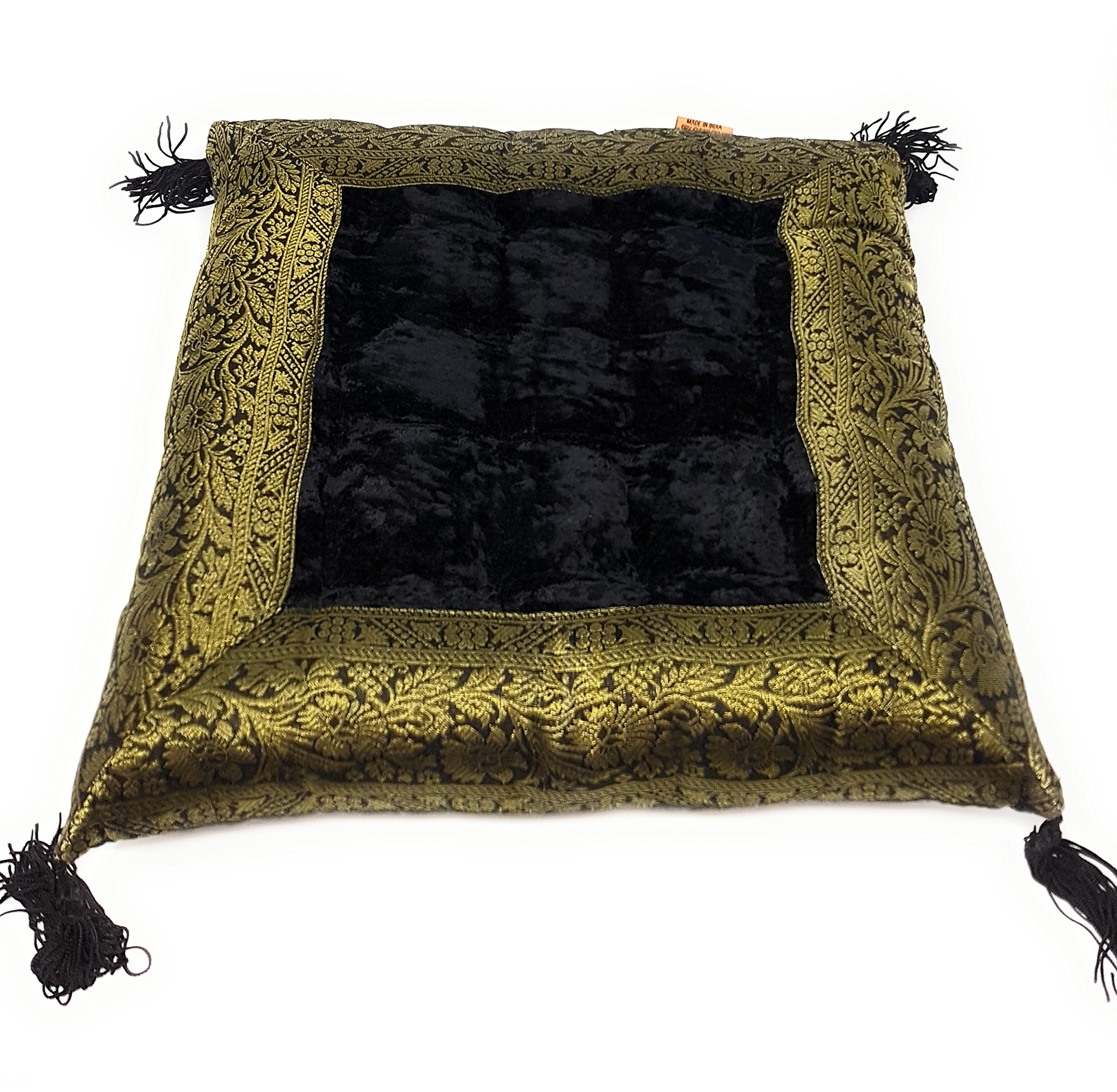 Indian pouf seat cushion, floor cushion, Yoga cushion, oriental cushion from India