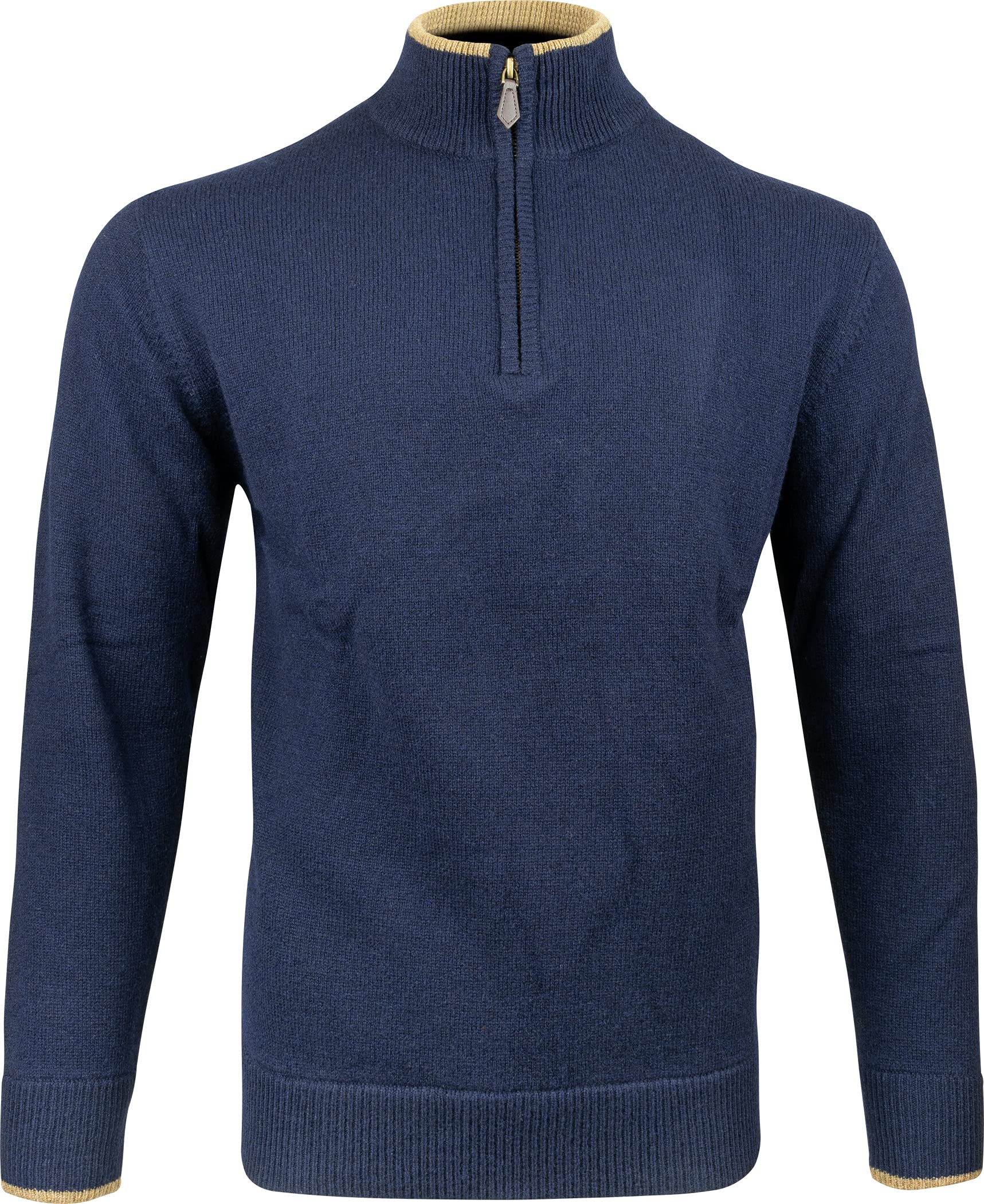 Jack Pyke Ashcombe 100% Lambswool Zip Knit Jumper Pullover Navy XX-Large Blue