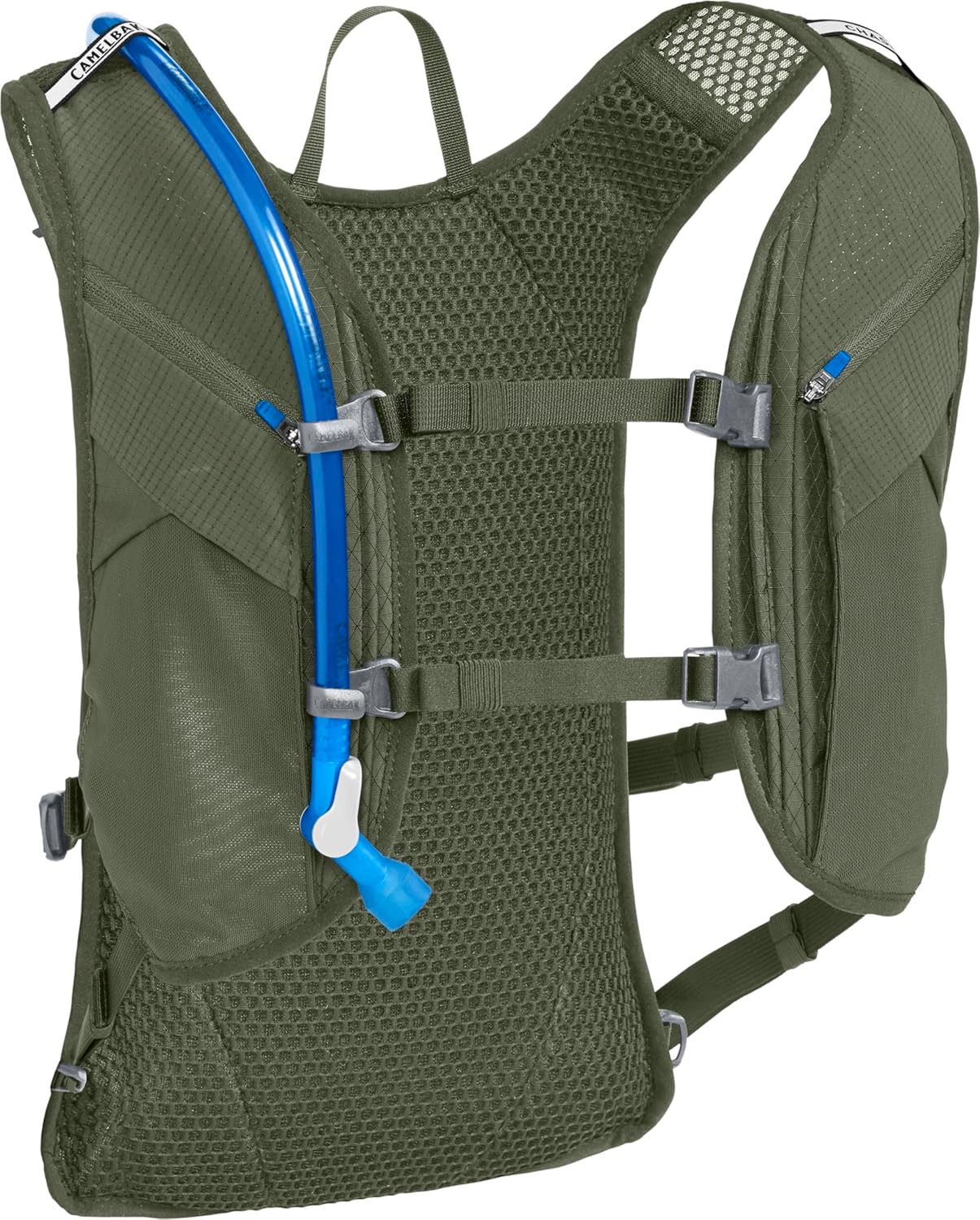 CamelBak Chase Adventure 8 Hydration Vest- for Gravel, Mountain, Bikepacking and Endurace Cycling- 2L Reservoir, Dusty Olive