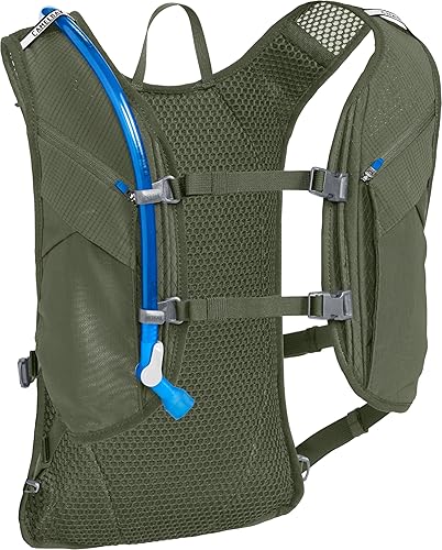 Miniatura 2 de CamelBak Chase Adventure 8 - Chaleco de hidratación para grava, montaña, ciclismo y ciclismo de resistencia, depósito de 2 litros, oliva polvoriento
