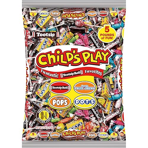 Tootsie Roll Childs Play Favorites Funtastic Candy - Bolsa de surtido de golosinas preferidas para niños sin manà sin gluten 5libras Tootsie Roll Childs Play Favorites Funtastic Candy - Bolsa de surtido de golosinas preferidas para niños sin manà sin gluten 5libras