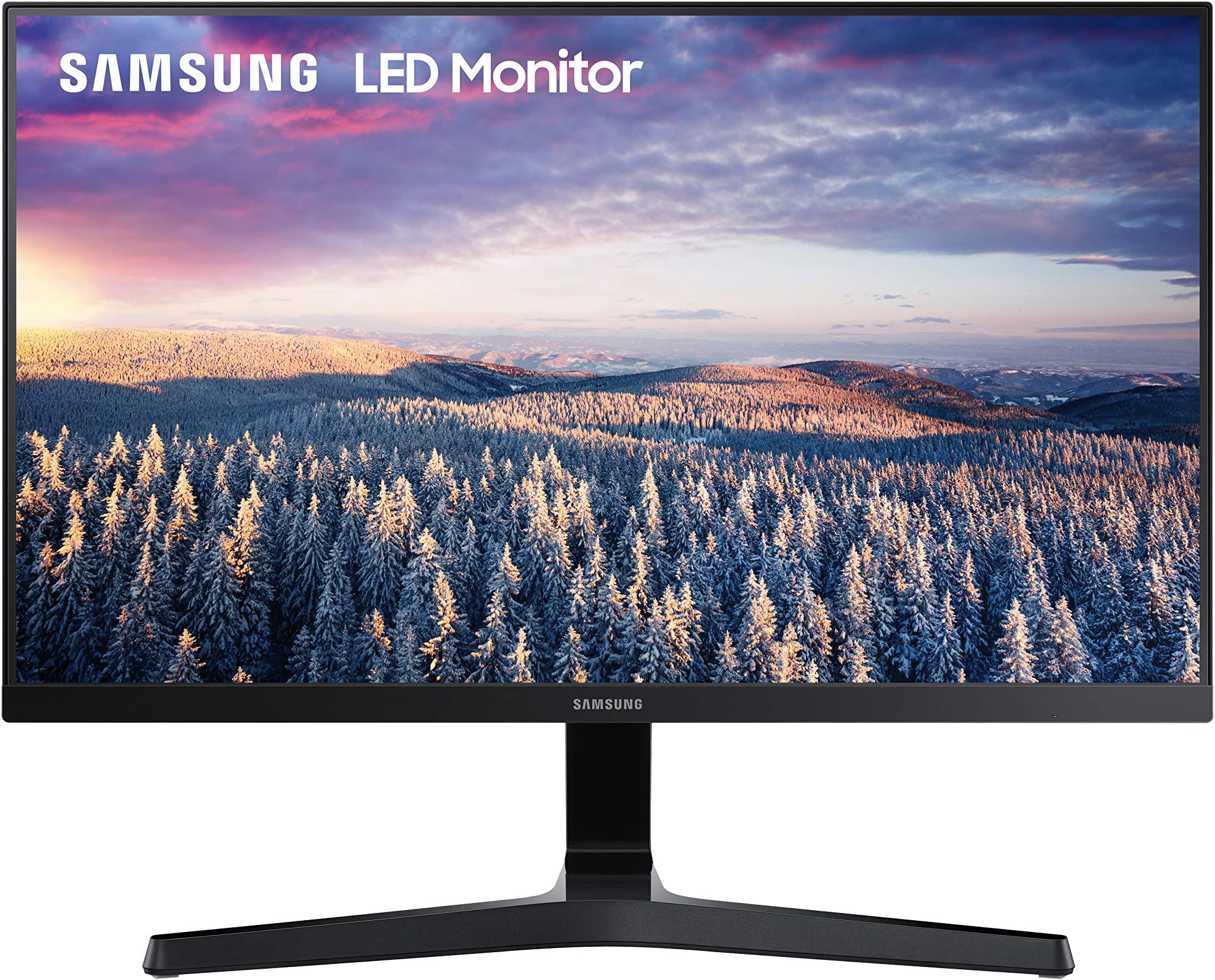 Samsung Ls24R356Fhwxxl 24 Inch (60.4 Cm) IPS, 3 Side Bezel Less Flat Led 1920 X 1080 Pixels Monitor 75 Hz - (Dark Blue Gray)