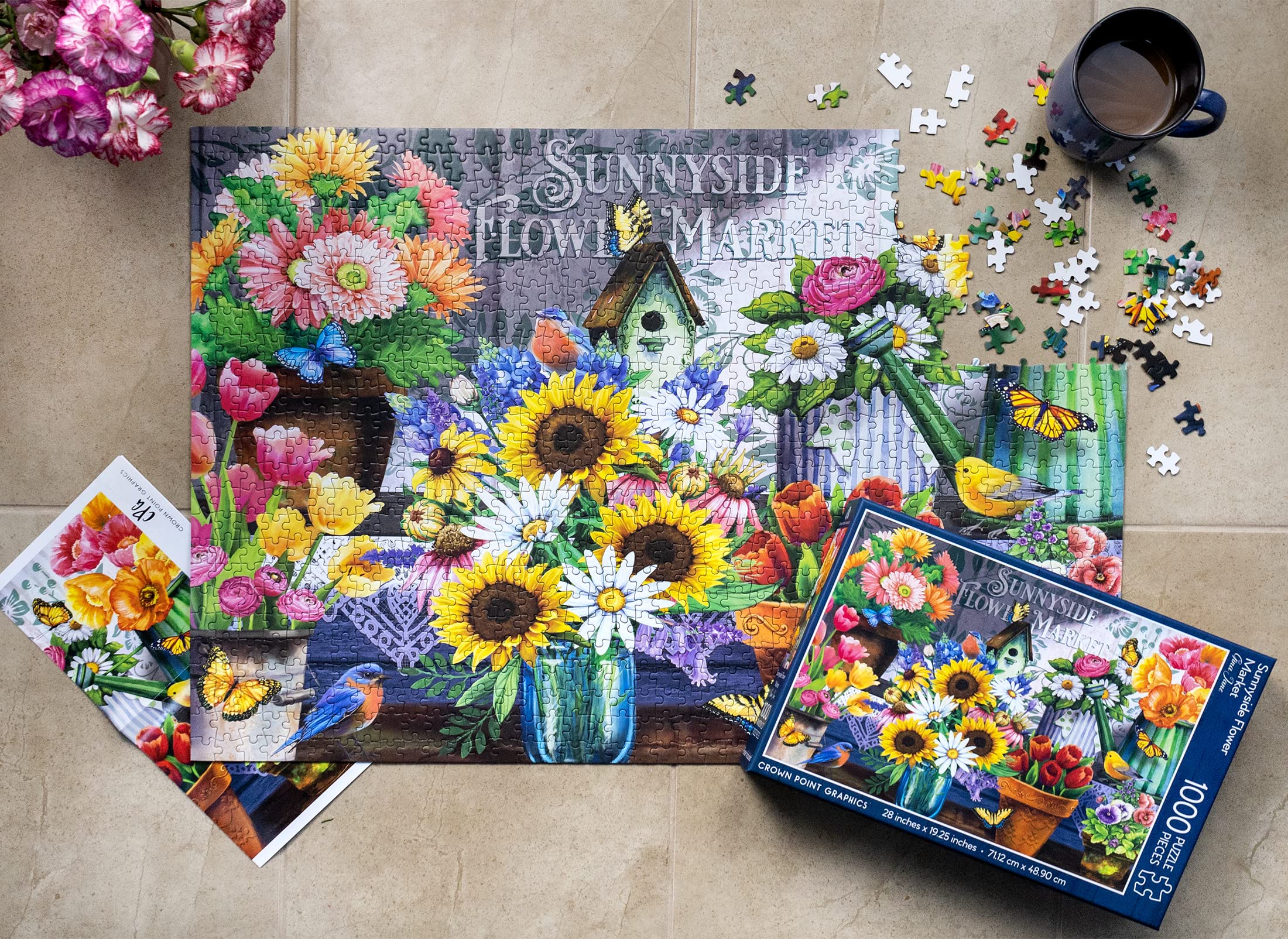 Amazon | Crown Point Graphics Sunnyside Flower Market