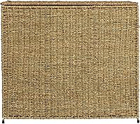 Vista 7 de Household Essentials ML-5445 - Clasificador de ropa sucia de mimbre de 3 compartimentos con tapa Cesta de ropa de 3 secciones