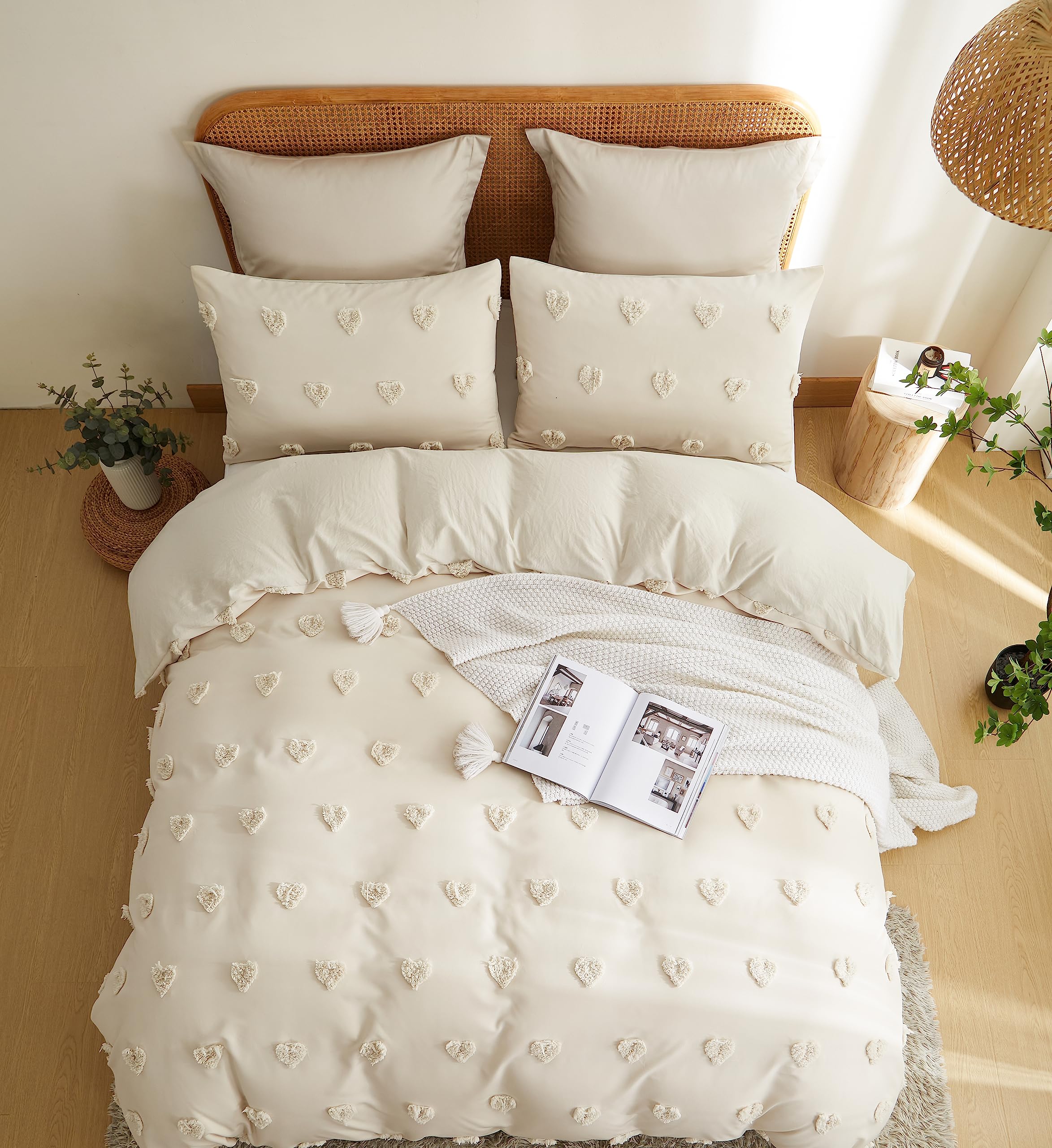 Housse de couette et taie d'oreiller 100% coton Togo Etherea : Taille