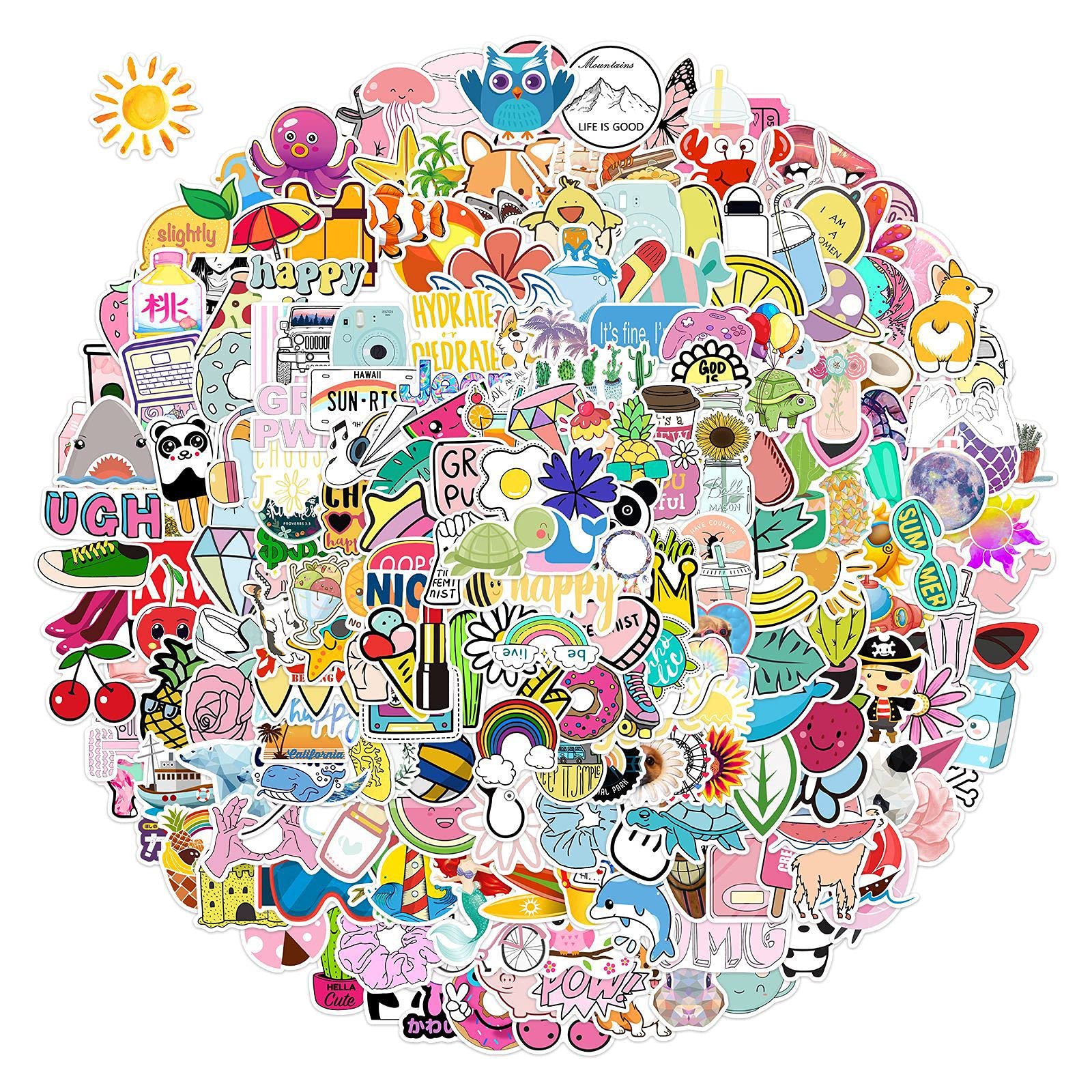 Hacker stickers, 50 stuks, laptopstickers, vinyl stickers, set voor auto, bagage, skateboard, motorfiets, stickers voor jongeren en volwassenen