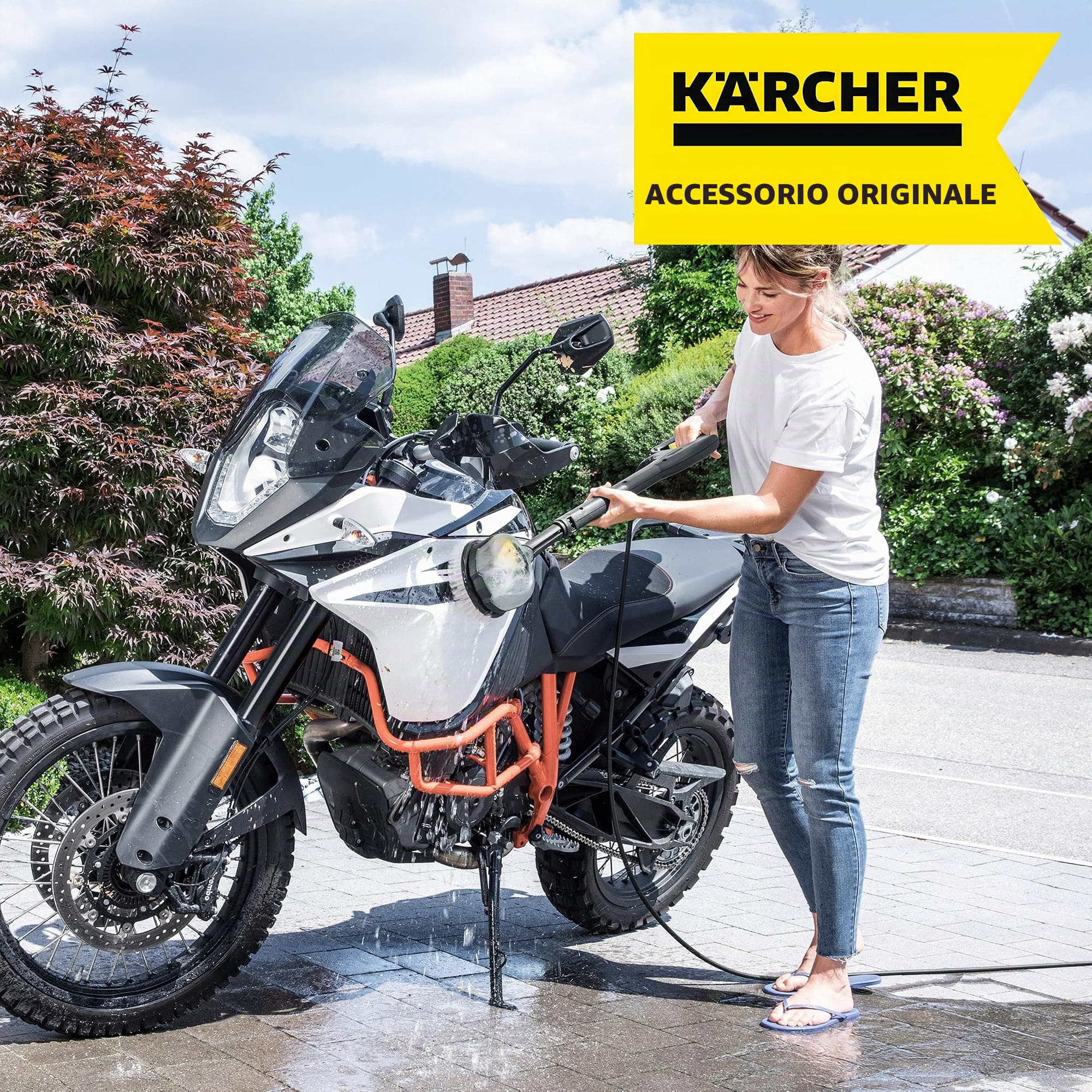 Kärcher, spazzola rotante WB 120, con inserto per spazzola universale (compatibile con tutte le idropulitrici Kärcher K 2-K 7)
