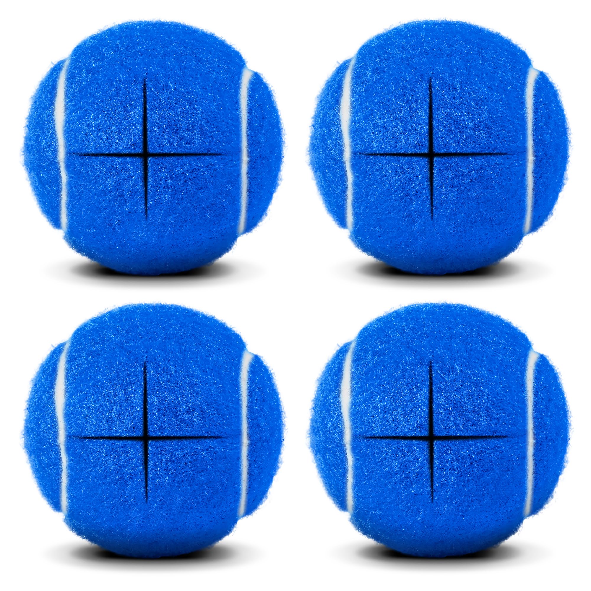Pre-Cut Tennis Balls for Walkers – Set of 4, Dark Blue