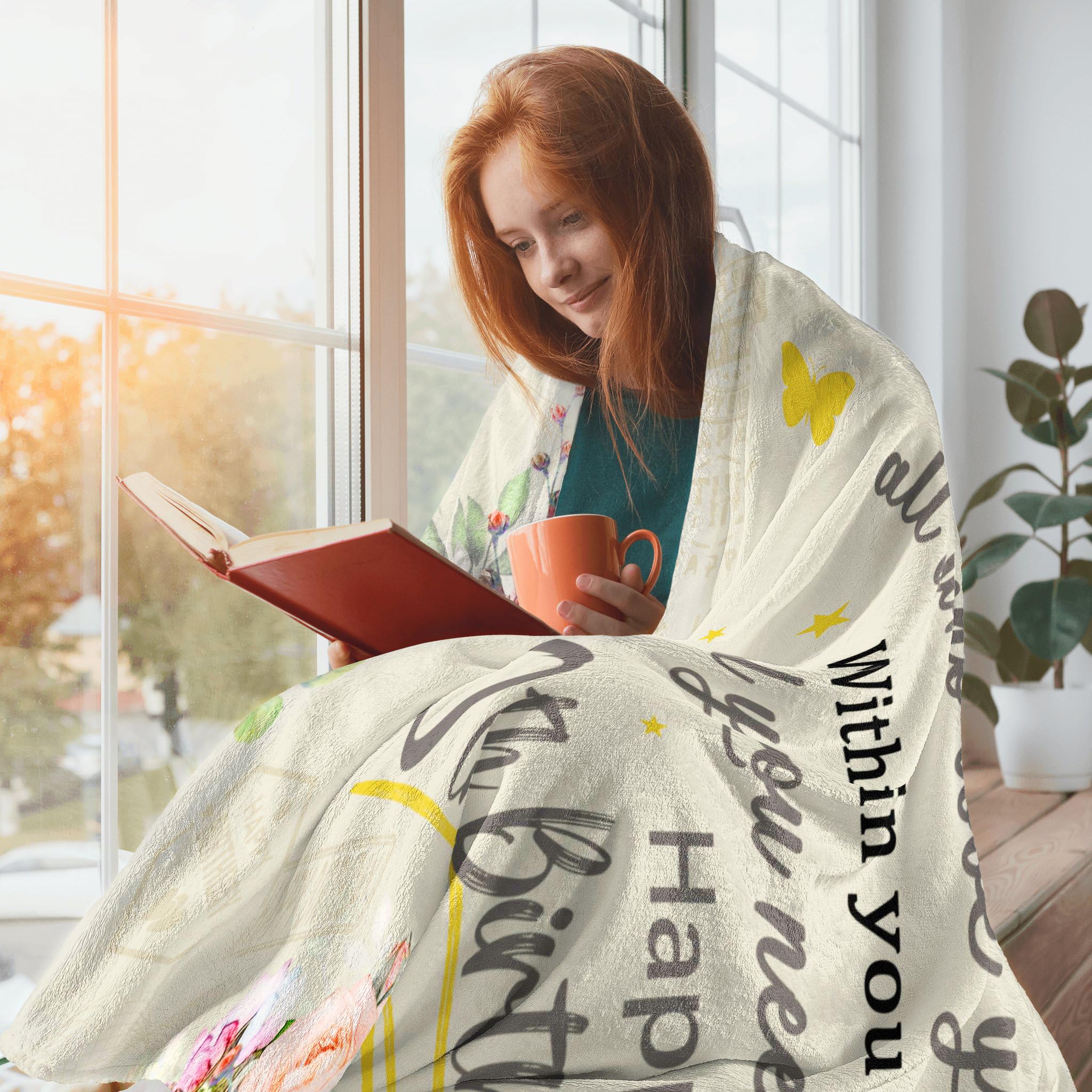 Decke Zum 40. Geburtstag Für Frauen – 127x152 Cm, Polyester, Mit Motivierendem Aufdruck