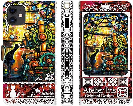 Amazon Co Jp ブレインズ Iphone 13 Pro Max ベルトなし 手帳型 ケース カバー はるかな宇宙 テクスチャー 赤 アトリエアイリス 猫 動物 かわいい きれい 宇宙 星 望遠鏡 油絵 イラスト デザイン 折りたたみ カード入れ ポケット Iphone13promax Promax プロマックス