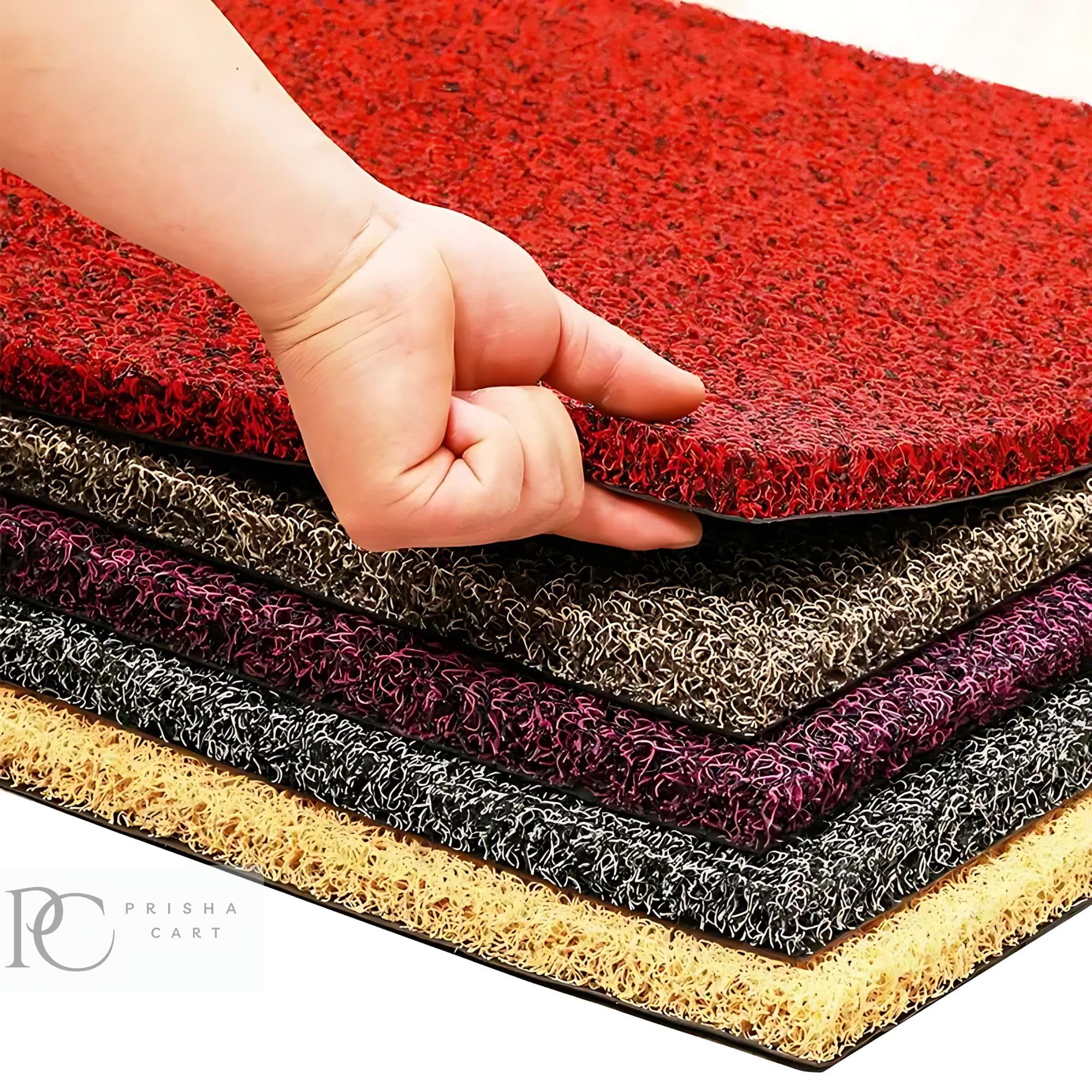 Beige Noodle Doormat - Non-Slip Entry Mat -5