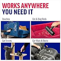 Vista 6 de Chom Chom Roller Removedor de pelo de mascotas y rodillo de pelusa reutilizable - Removedor de pelo de gatos y perros ChomChom negro para muebles