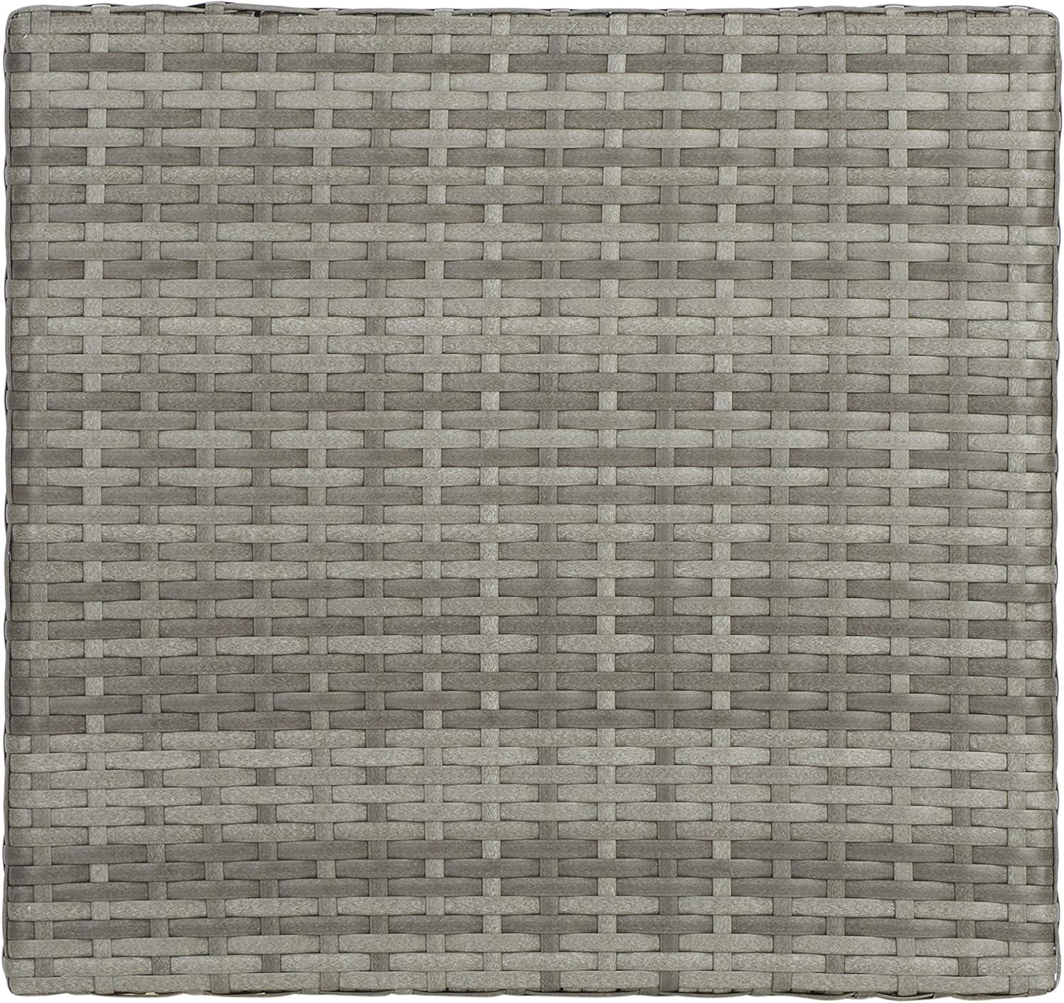 Safavieh Outdoor Collection Mazeli Grey Wicker Trash Bin