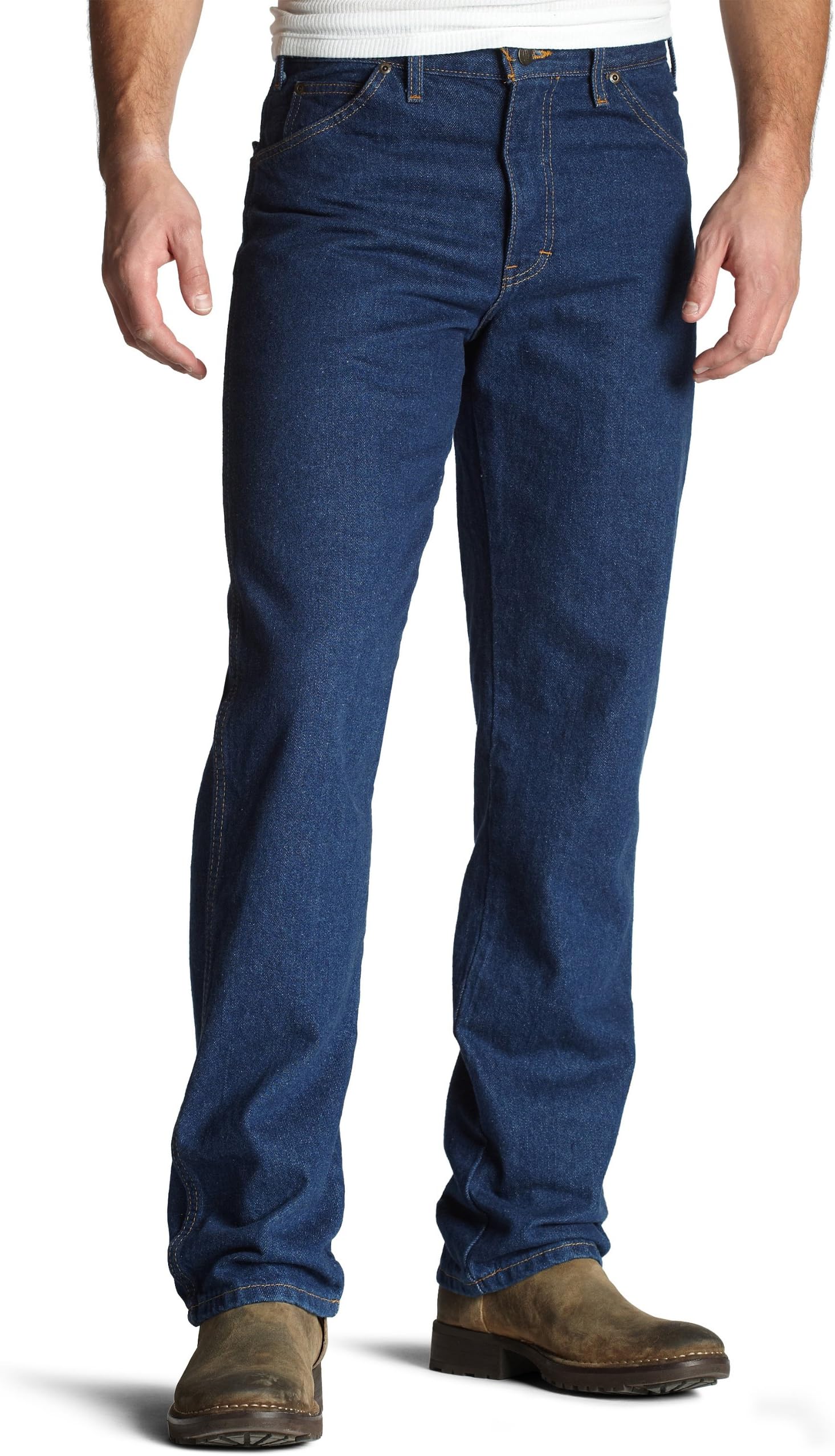Men's Washed Regular Fit 5-Pocket Jean