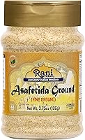 Vista 21 de Rani Asafétida (Hing) molida 21oz (600g) 1.3lbs Frasco PET ~ 100% natural Sin sal Vegano Sin OGM Kosher Especia india de Asafoetida