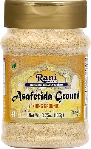 Vista 47 de Rani Asafetida (Hing) Molida de 3.75 oz (106 g) Apto para gluten, tarro de PET ~ Todo natural Sin sal Vegano Sin OMG Especias indias
