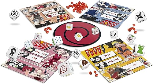 Miniatura 4 de Japanime Games Naruto Ninja Arena | del creador de 7 maravillas Duelo | Epic Roll and Clash Ninja Action | 1-4 jugadores | A partir de 10 años |