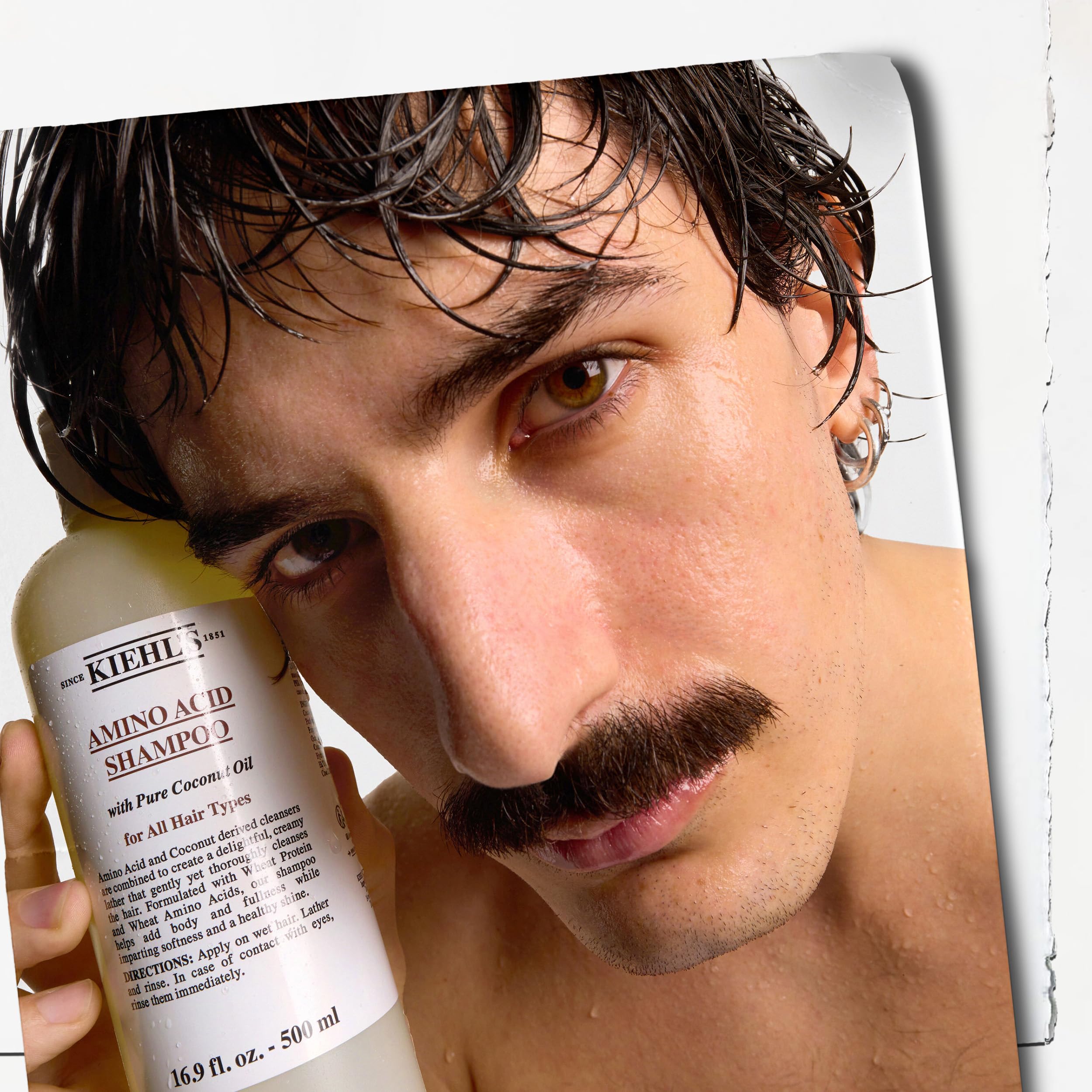 KIEHL'S Amino Acid Shampoo, 1 l Nachfüllpackung, feuchtigkeitsspendendes Volumen-Haarshampoo mit Aminosäuren, für weiche glänzende Haare