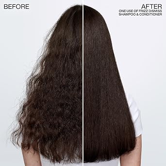 Redken Frizz Dismiss Shampoo For Frizzy Hair - Provides Smoothness & Shine, Weightless Frizz Control, Sulfate-Free