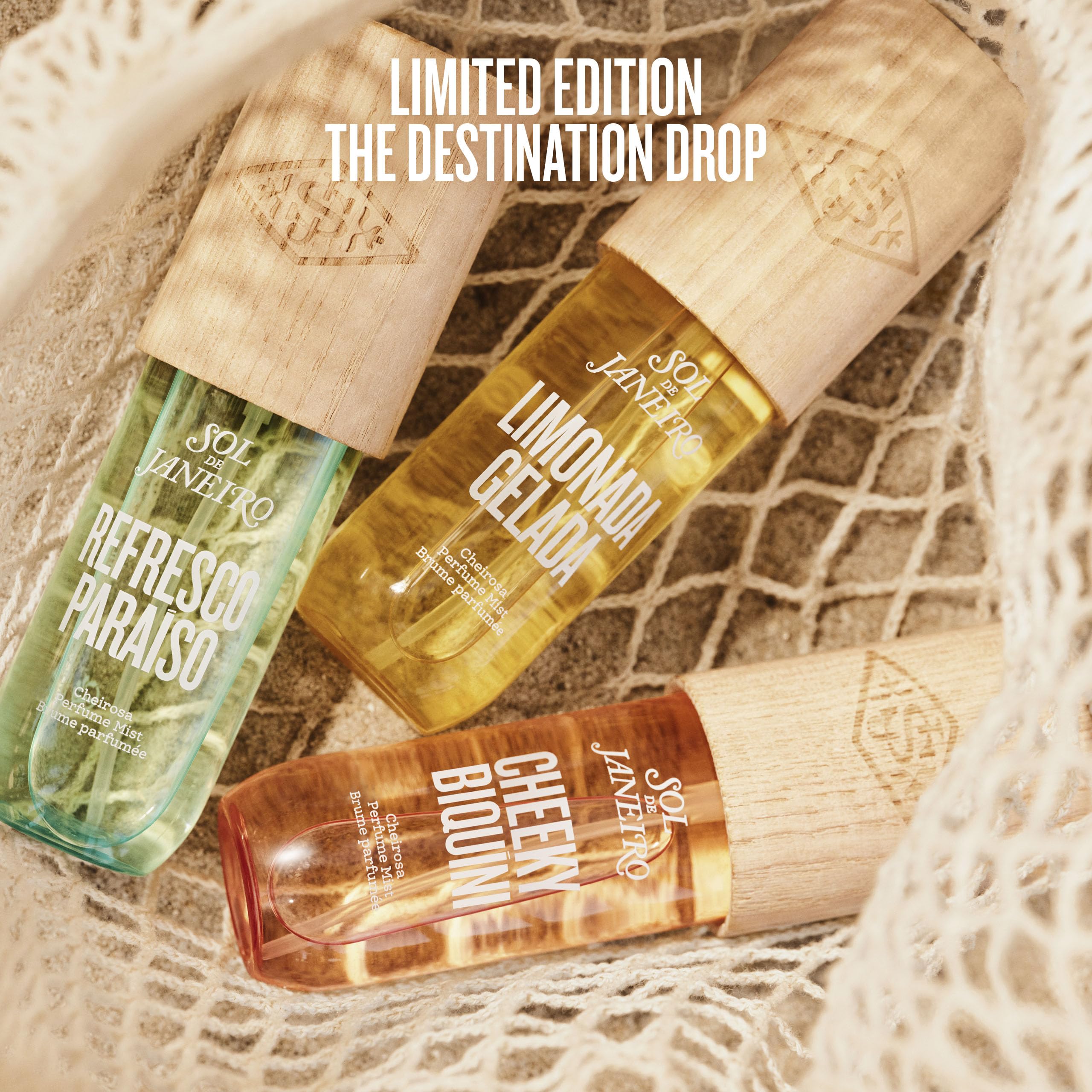 Sol de Janeiro Refresco Paraíso Limited Edition Perfume Mist, spray per il corpo, brezza marina, orchidea, liquido