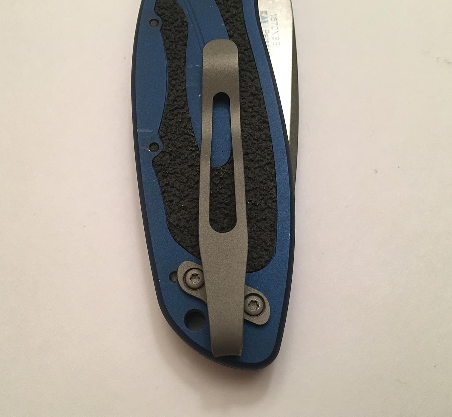 Bead Blast Titanium Deep Carry Pocket Clip for Kershaw Blur 1670 Knife