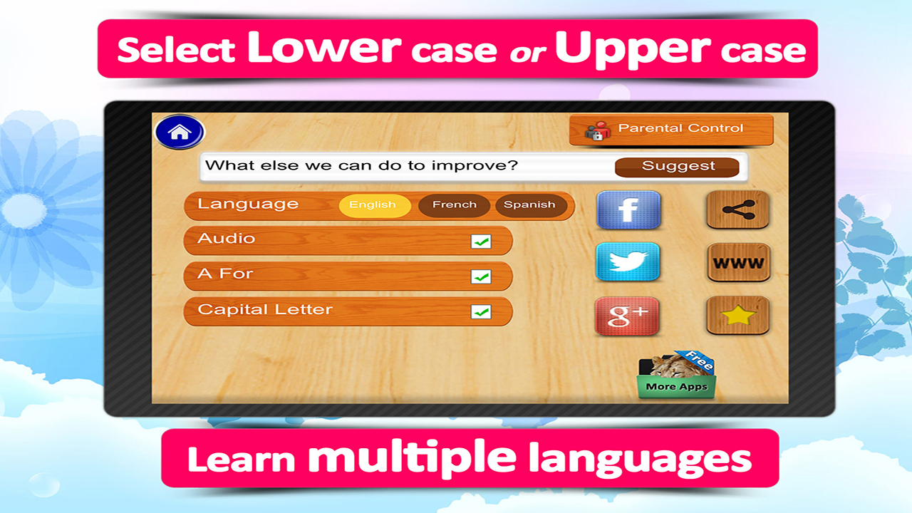 Tap and learn ABC, Preschool kids game to learn alphabets, phonics with ...