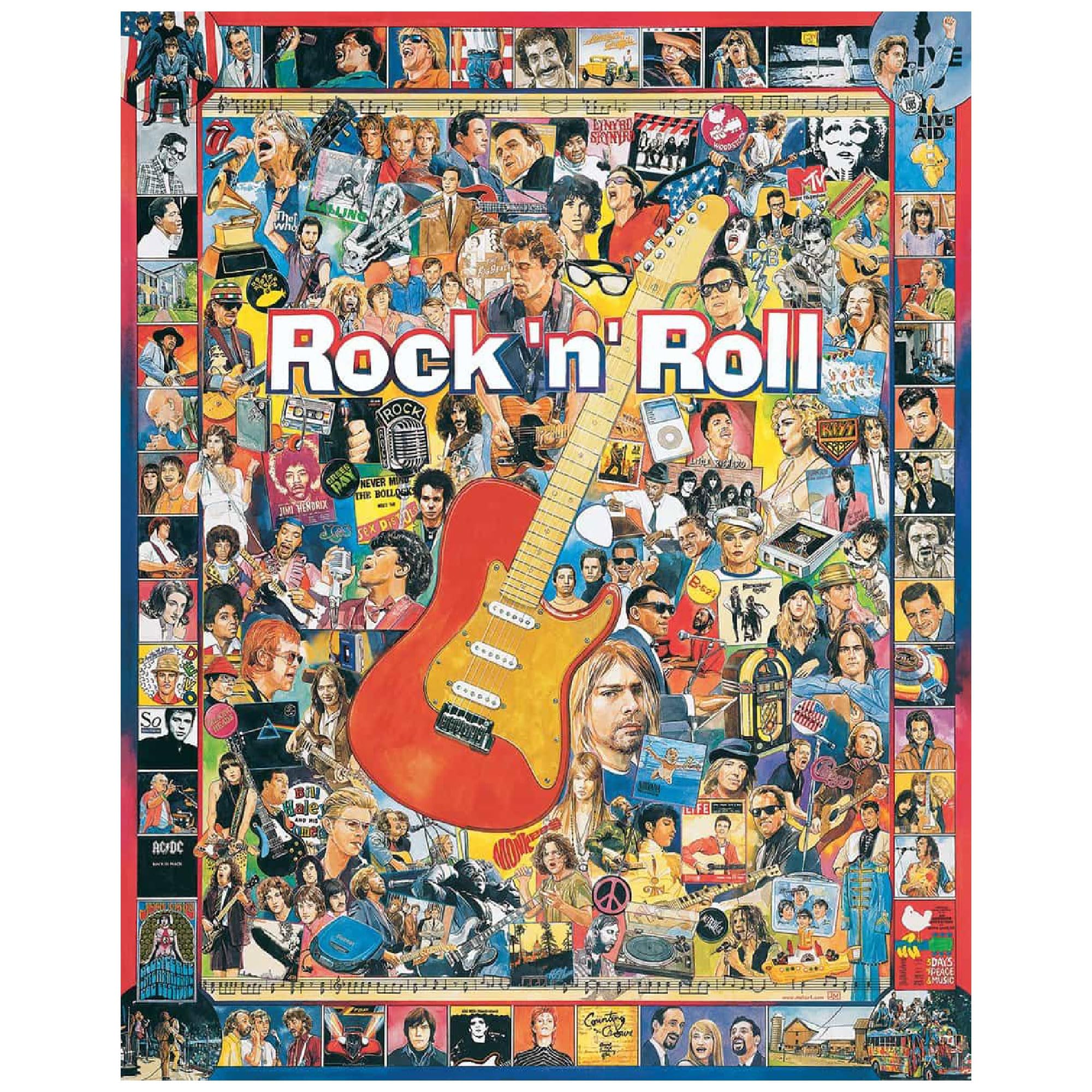 White Mountain Puzzles Rock 'N Roll - 1000 Piece Jigsaw Puzzle