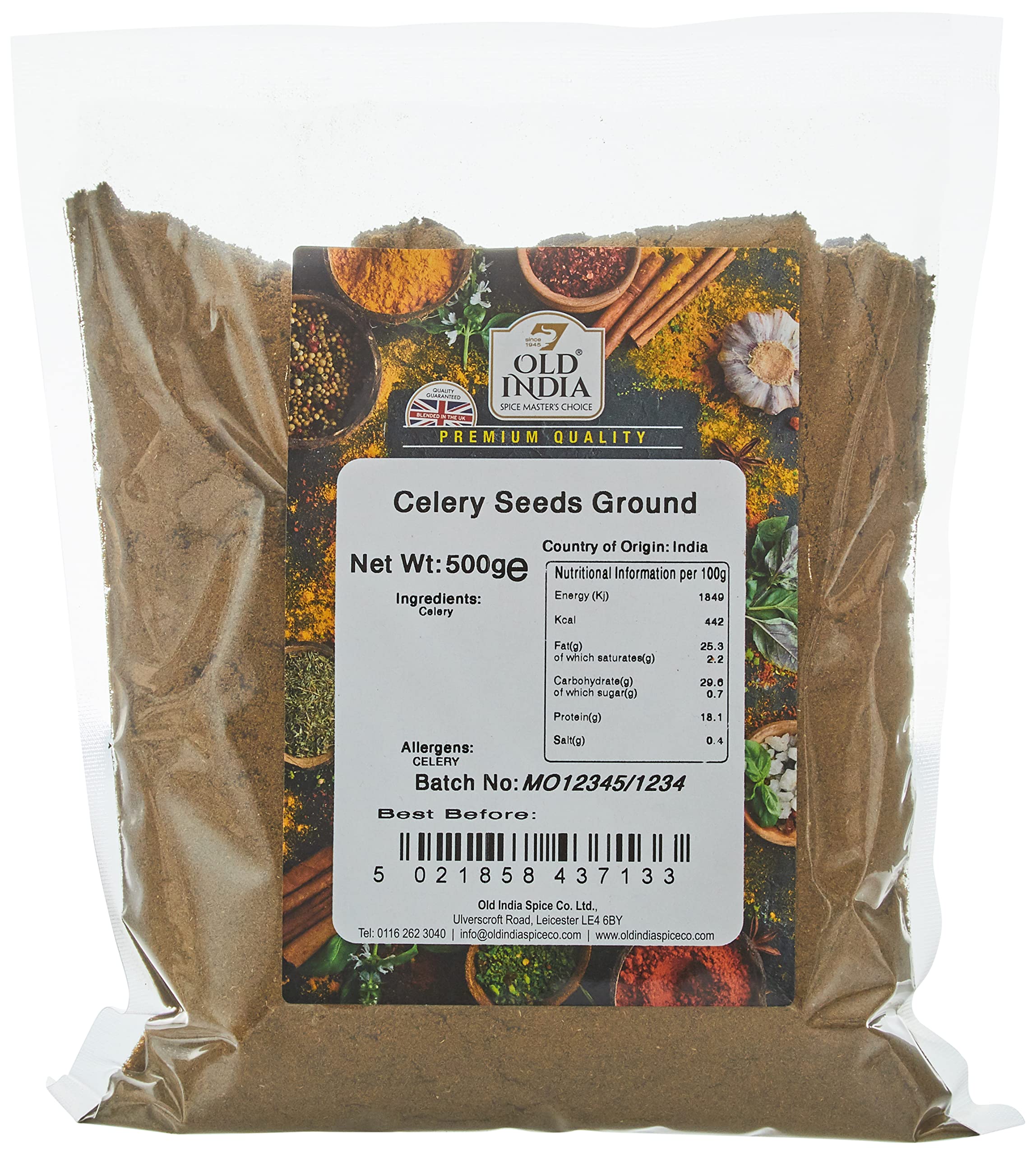 Old India Celery Seeds Ground 500g