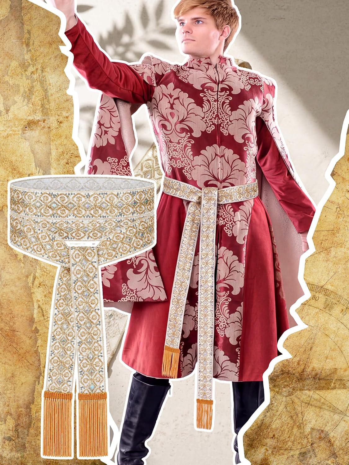 Jiuguva Medieval Belt for Women Renaissance Accessories