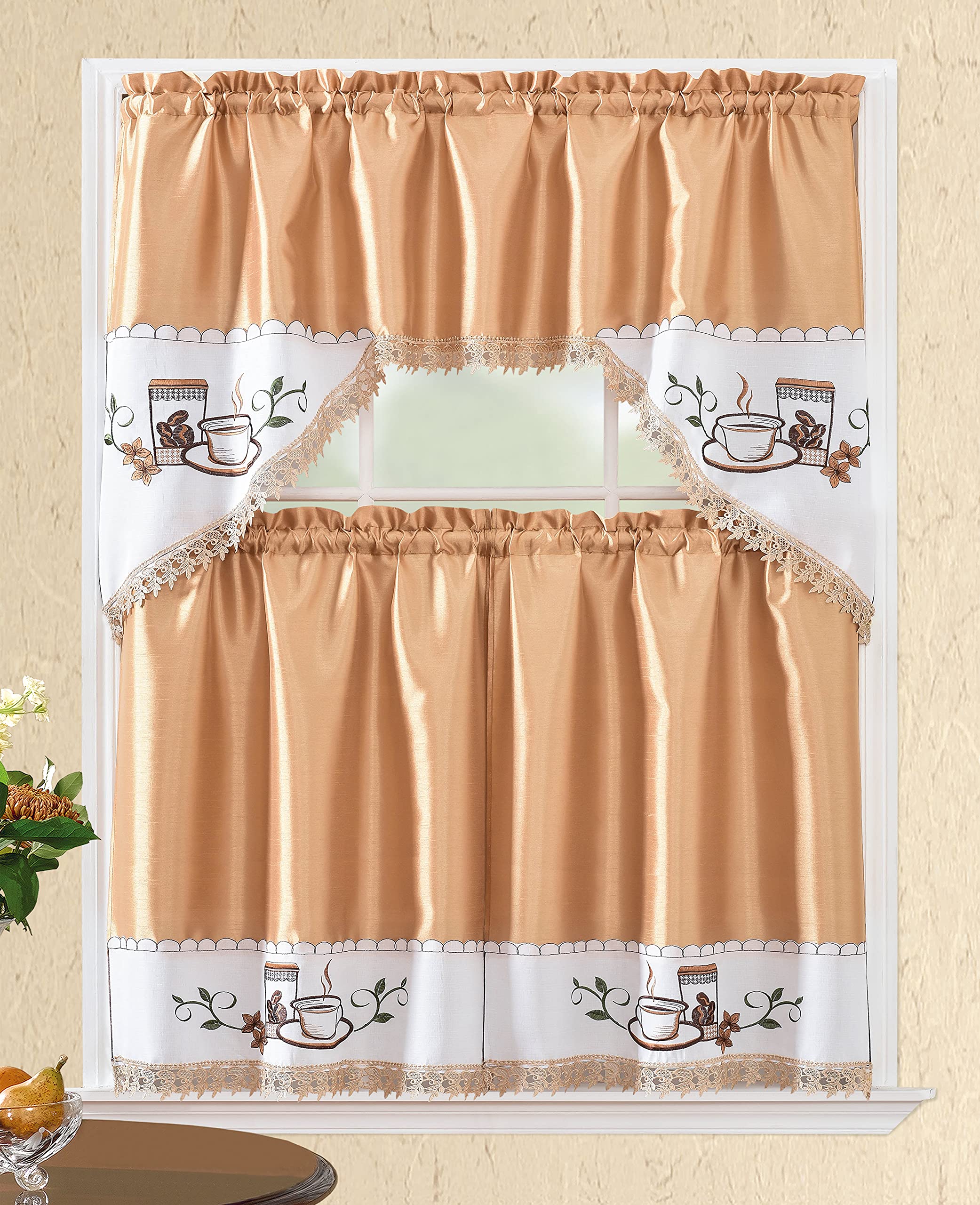 Rideau Fils, Lot De 4, Rideau De Porte Ou Fenêtre, 145 X 245, Rideau Spaghetti, Pour Tringle Peut Etre Raccourci Blanc 87245291