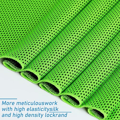 Miniatura 10 de Paquete de 40 toallas de enfriamiento de 40 x 12 pulgadas, toallas frescas a granel de 5.64 ozm, suaves, transpirables, superabsorbentes, toalla de