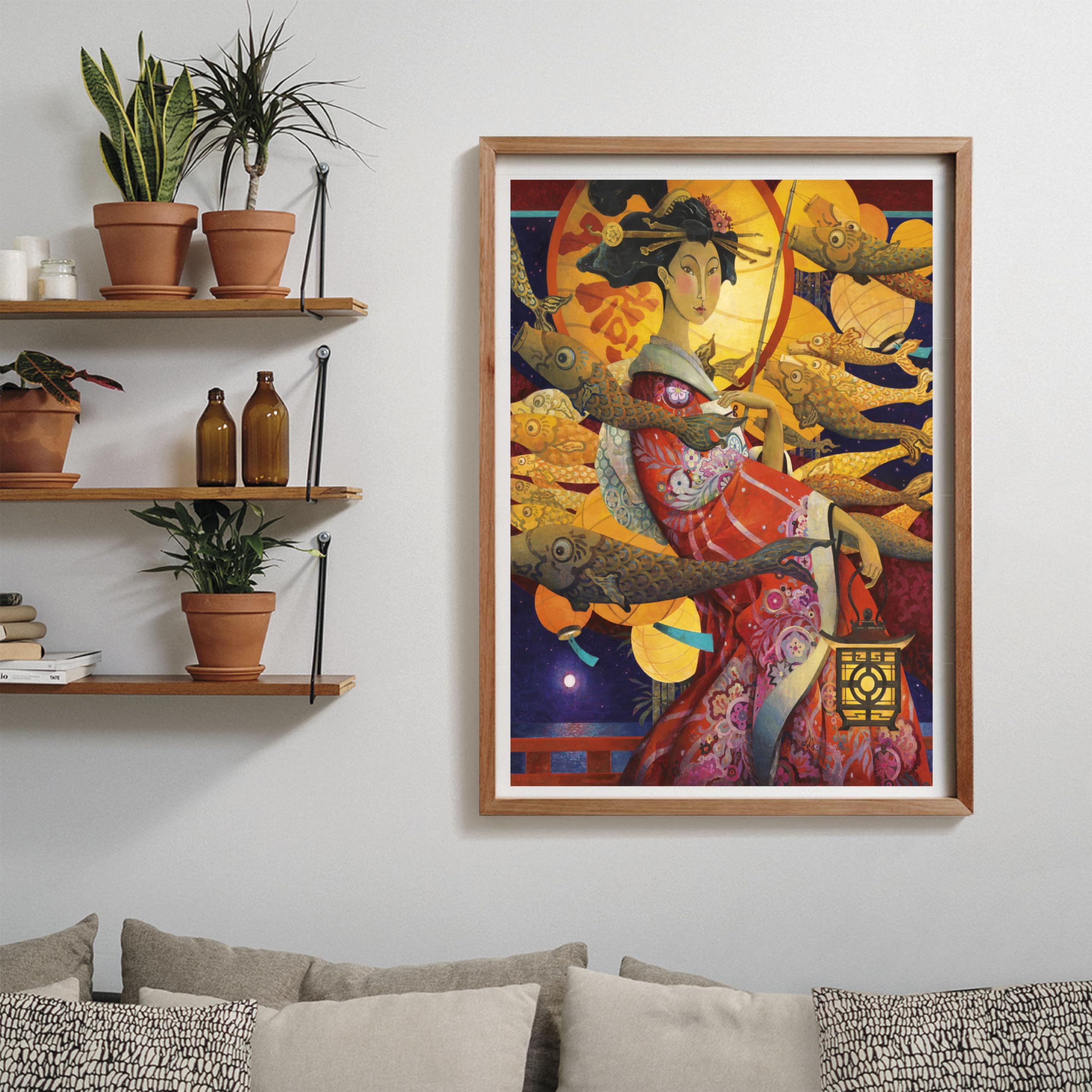 Clementoni - Puzzle 1500 Pezzi per Adulti e Ragazzi, Illustrazione Giapponese Koinobori Dance, Idea Regalo, Compact Box, Made in Italy, 59,5x84,5, Poster Incluso, 31756 - 5