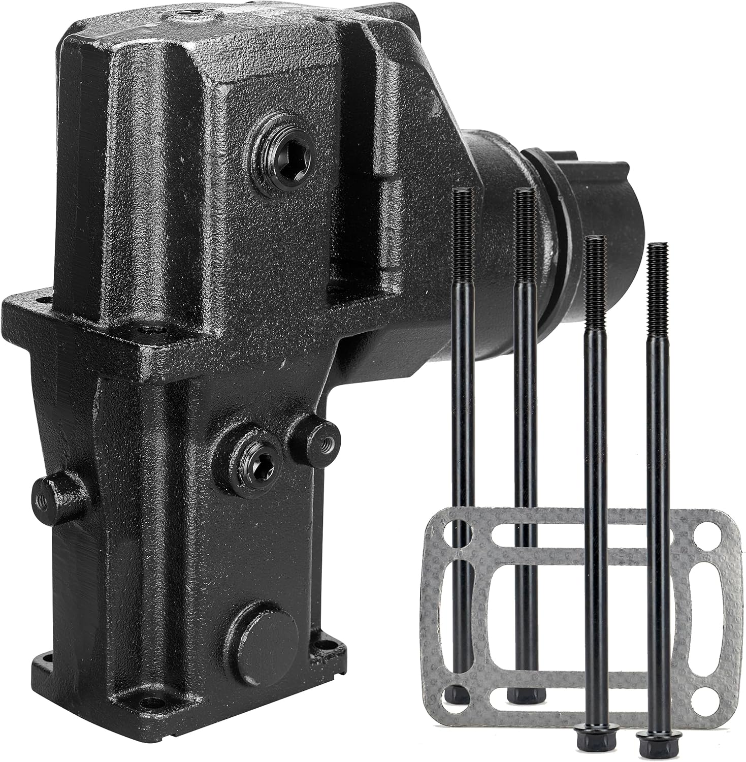 FASWORX 11.3 INCH Tall CAST Iron Exhaust Manifold Riser Elbow Compatible with Volvo Penta 4.3L, 5.0L, 5.7L 3862627 11.3"